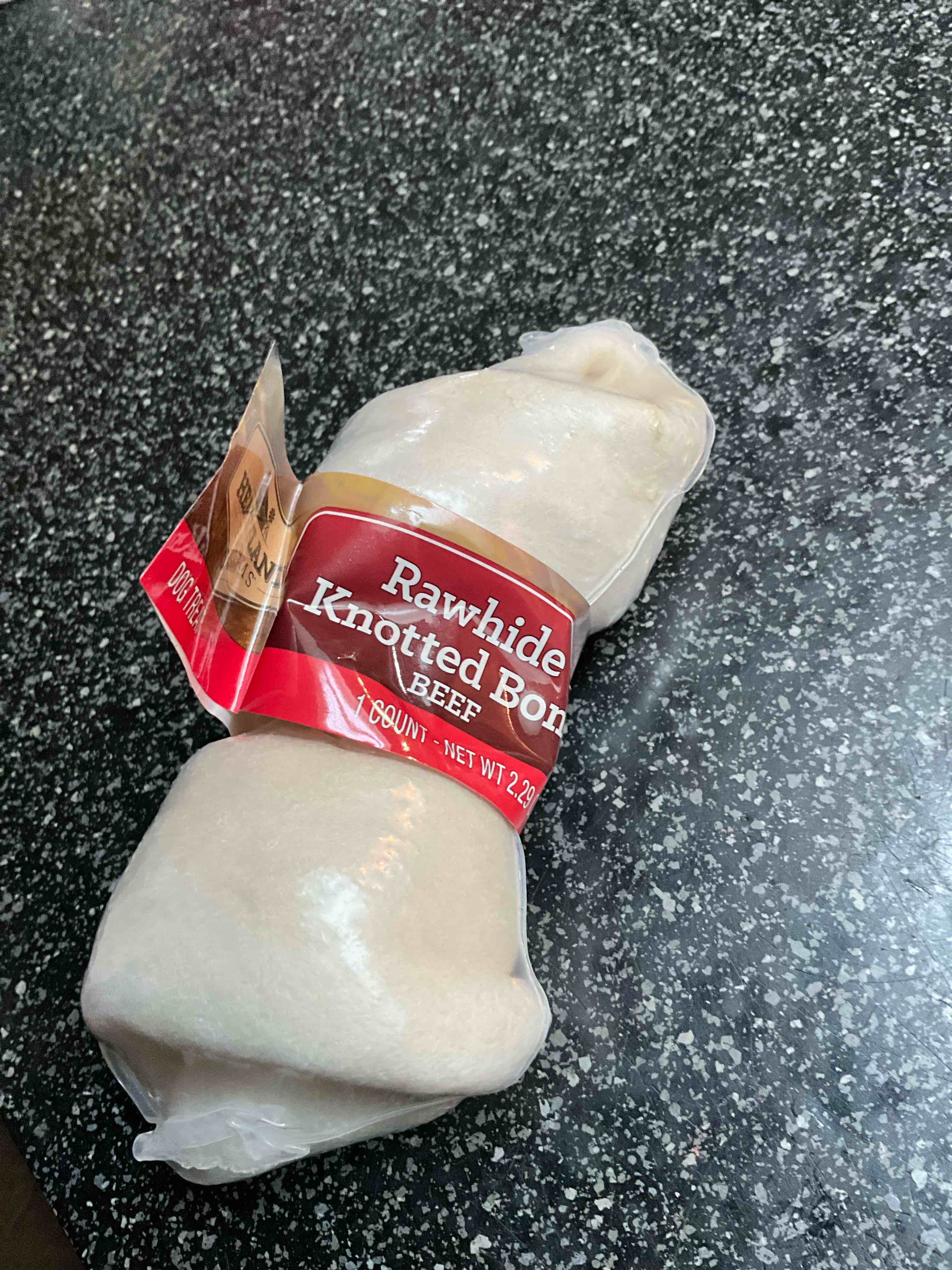Heartland Farms Rawhide Knotted Beef Bone - 2.29 oz 