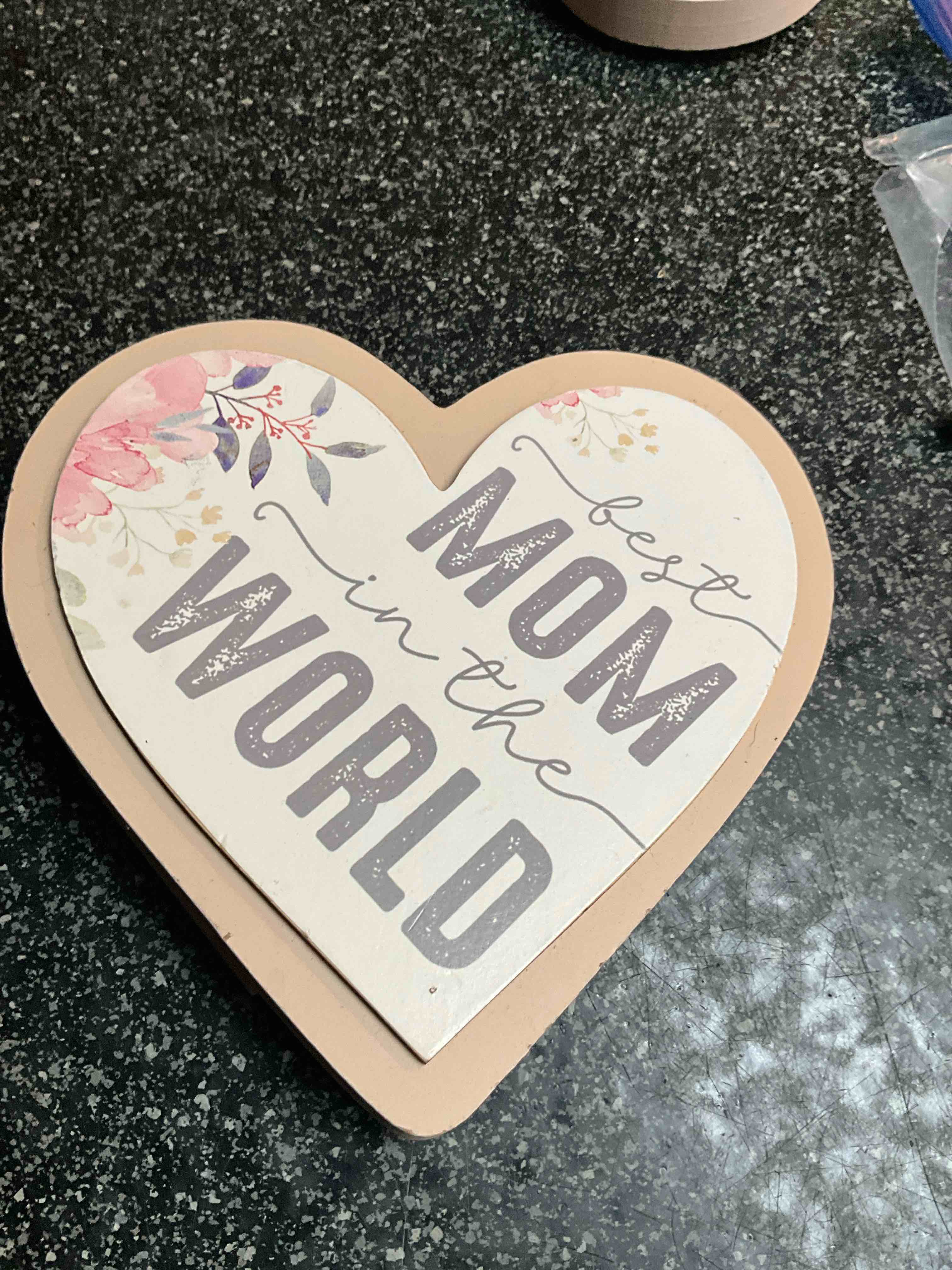 Wooden - Mother’s Day Plaque - sits or hangs