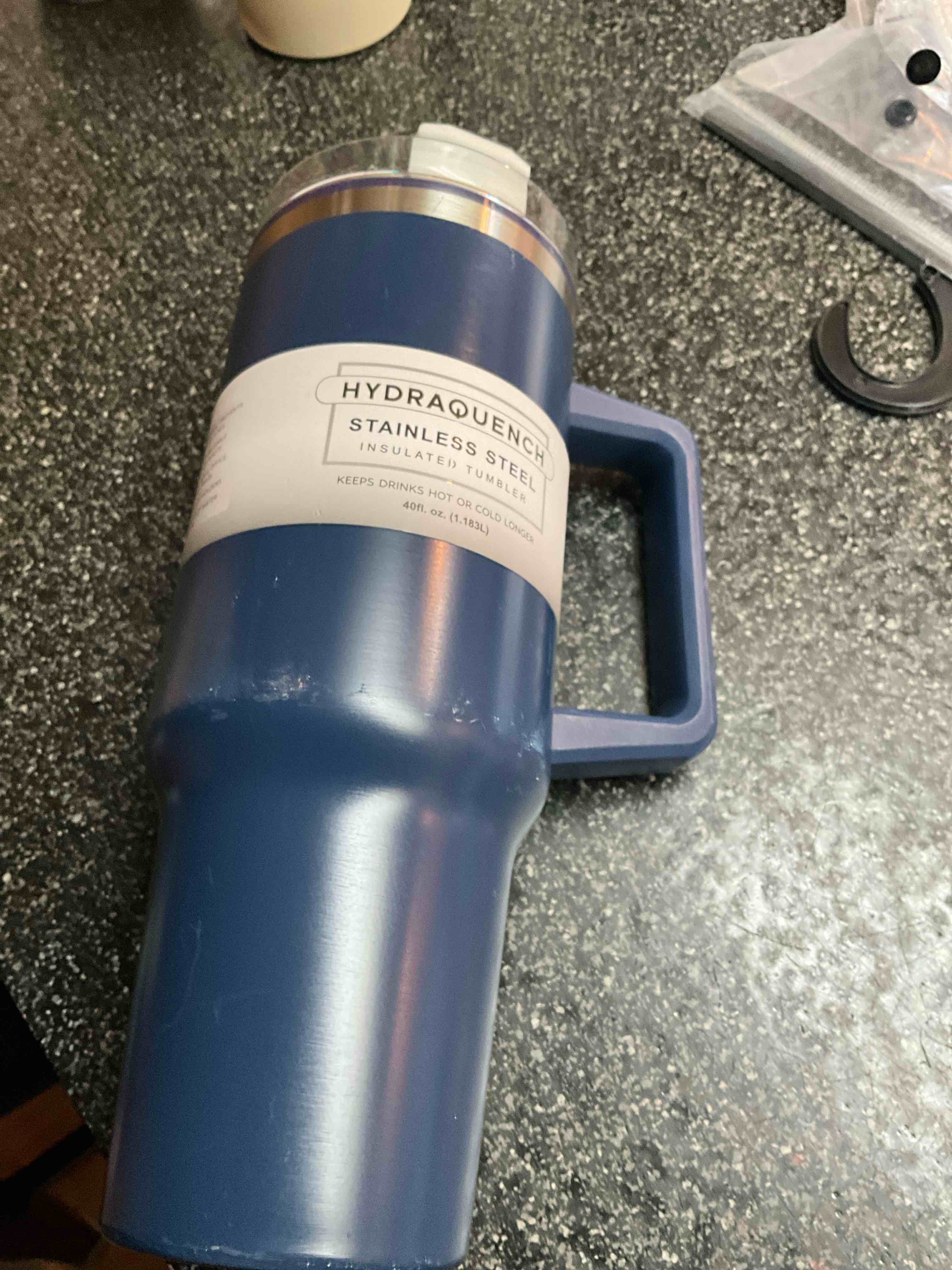 Hydraquench - Stainless Steel Insulated Tumbler - 40 oz - Blue 