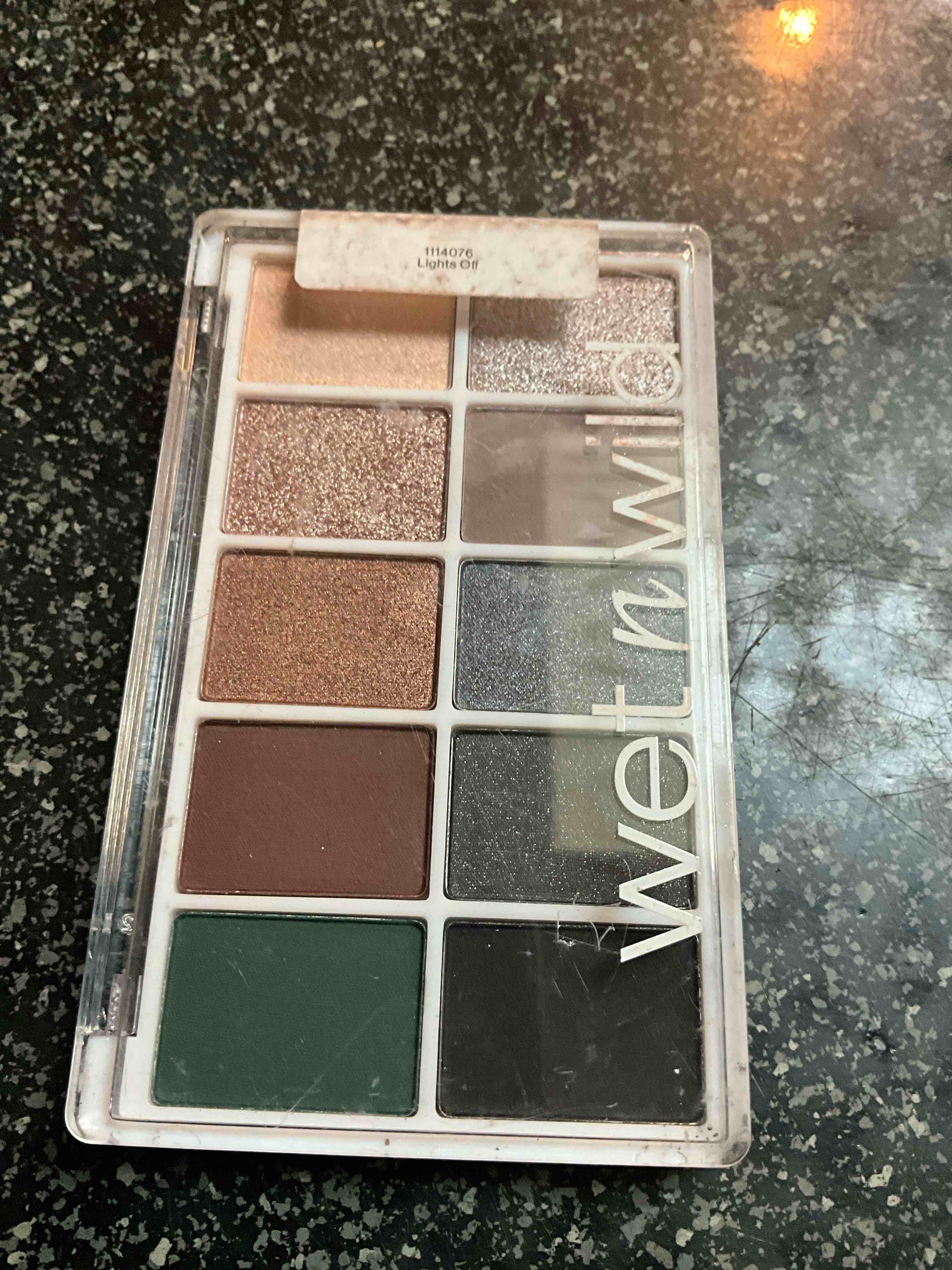 wet n wild Color Icon 10-Pan Eyeshadow Makeup Palette, Blue Lights Off, Long Lasting, Shimmer, Metallic, Glittery, Matte, Rich Smooth Pigment, Cruelty Free