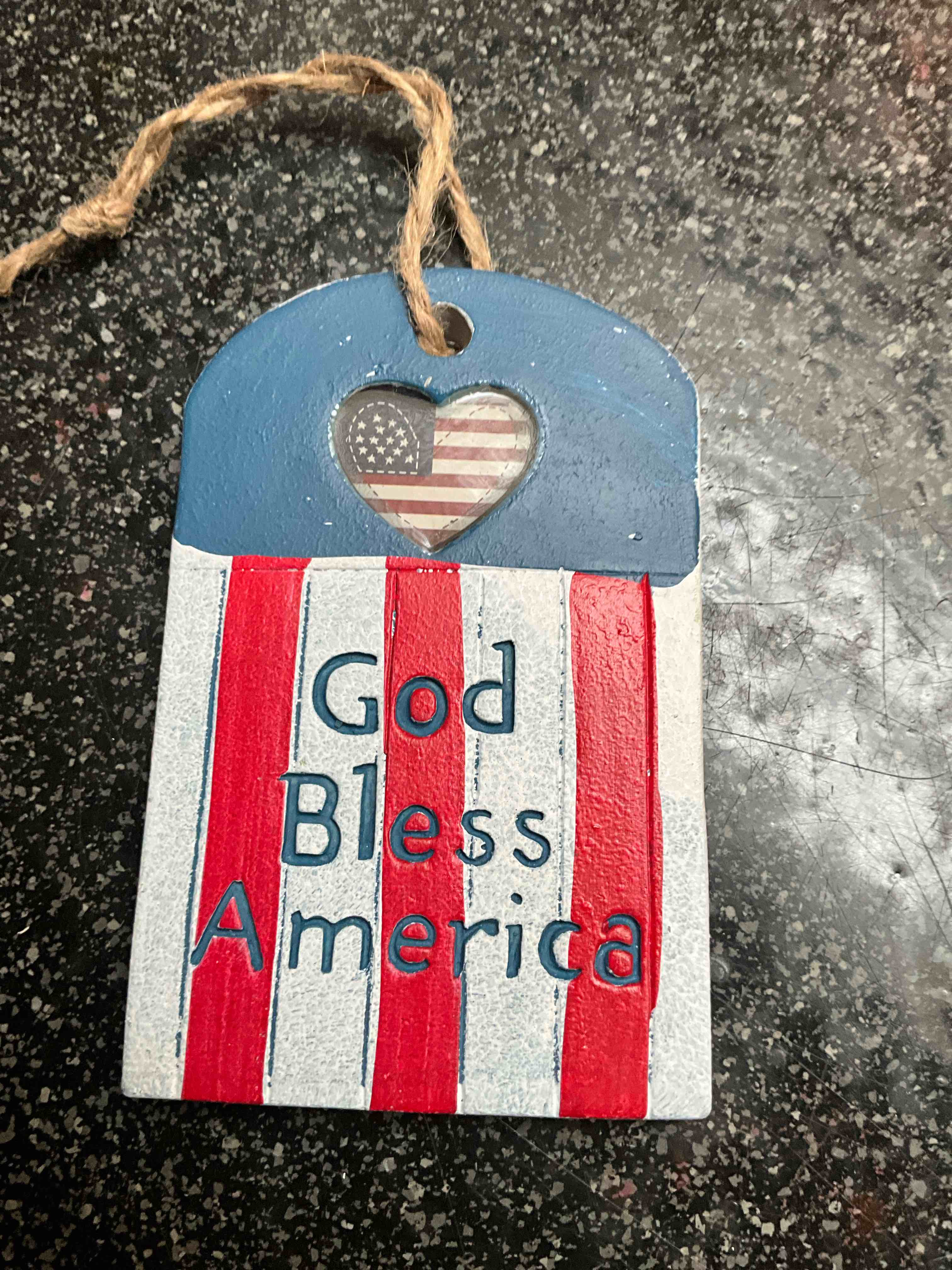 God Bless America - Hanging Decoration 