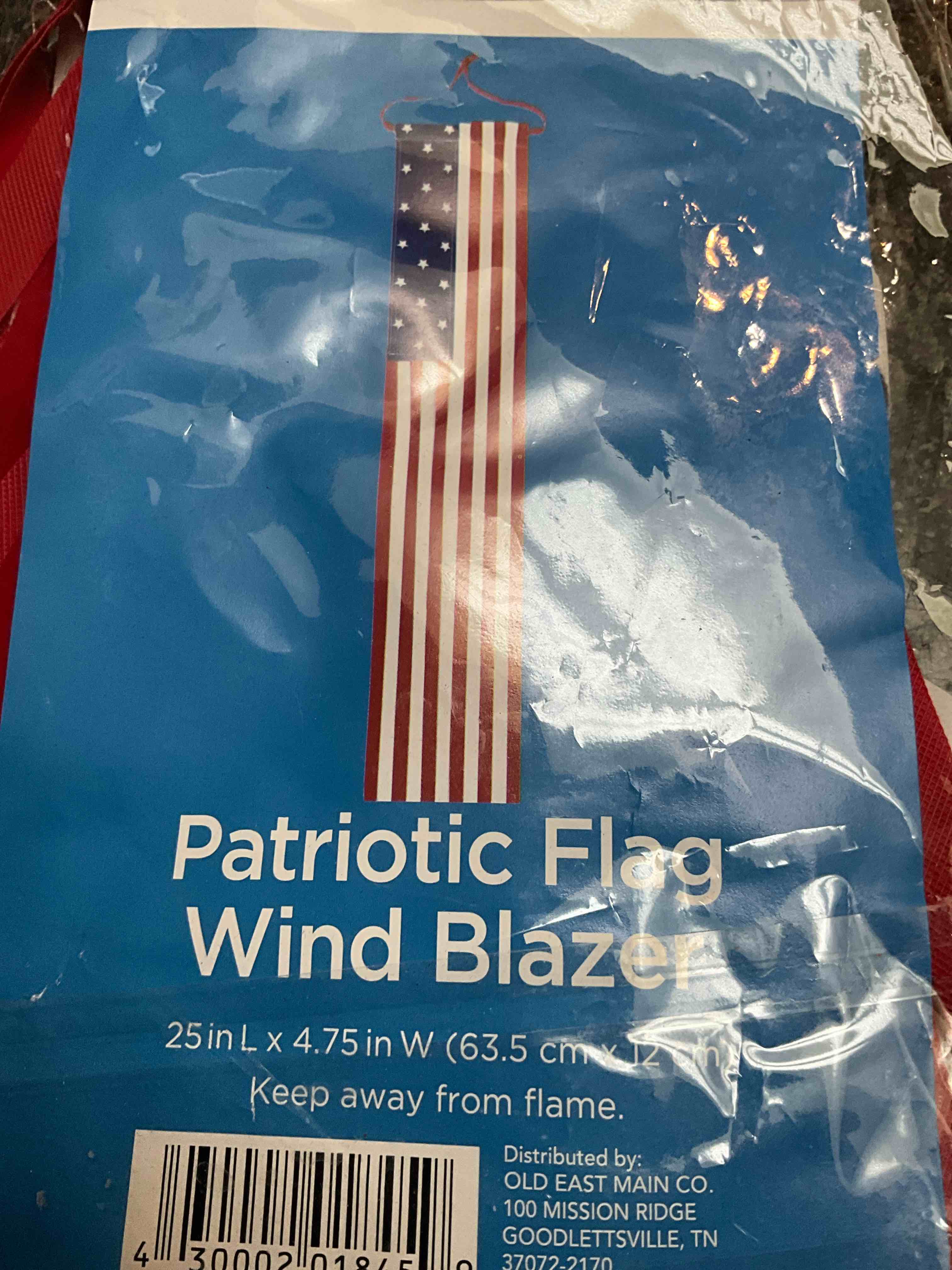 Patriotic Flag Wind Blazer - 25” X 4.75” 