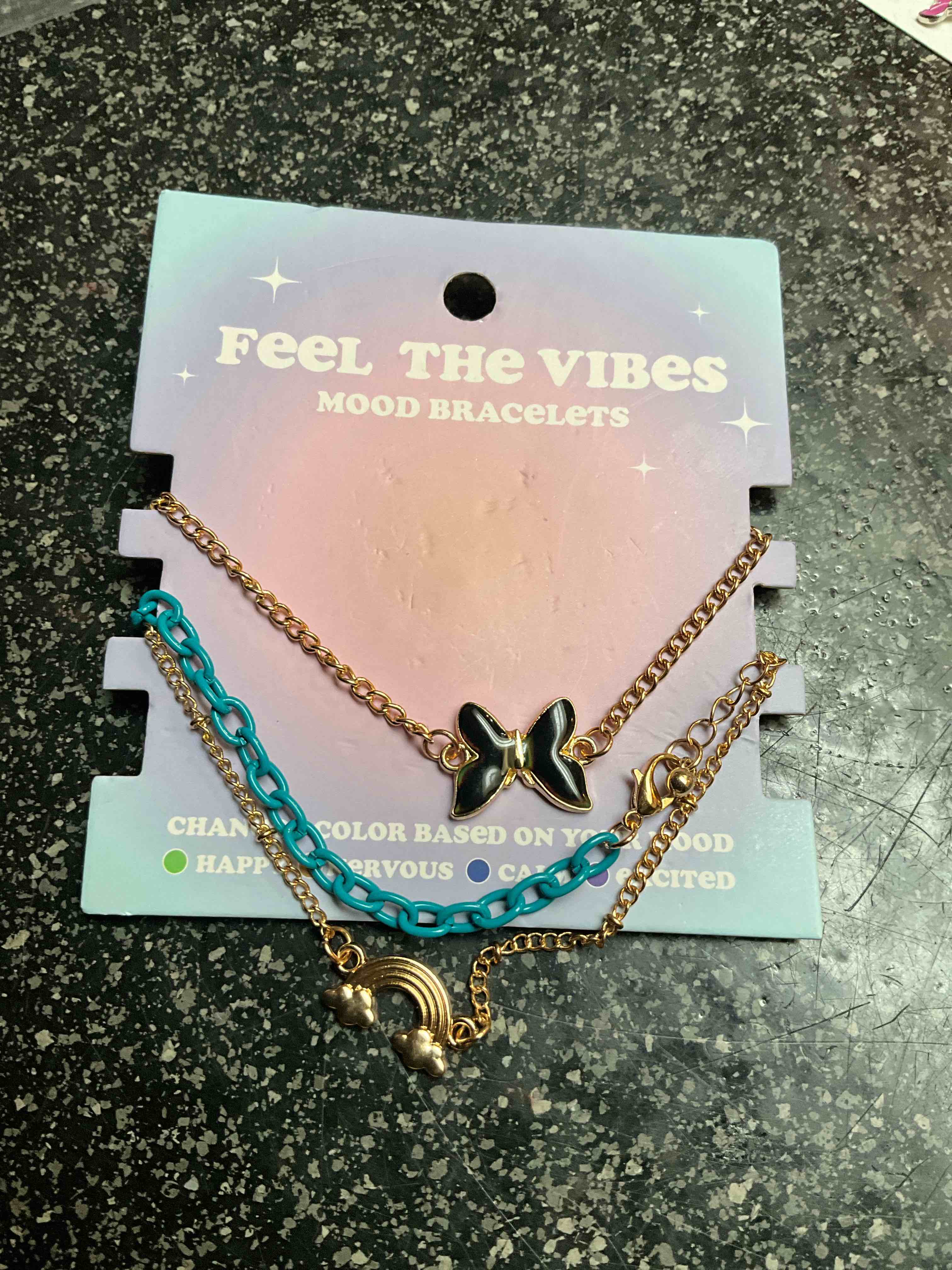 Feel The Vibes - Mood Bracelets/Anklets - 3 count  