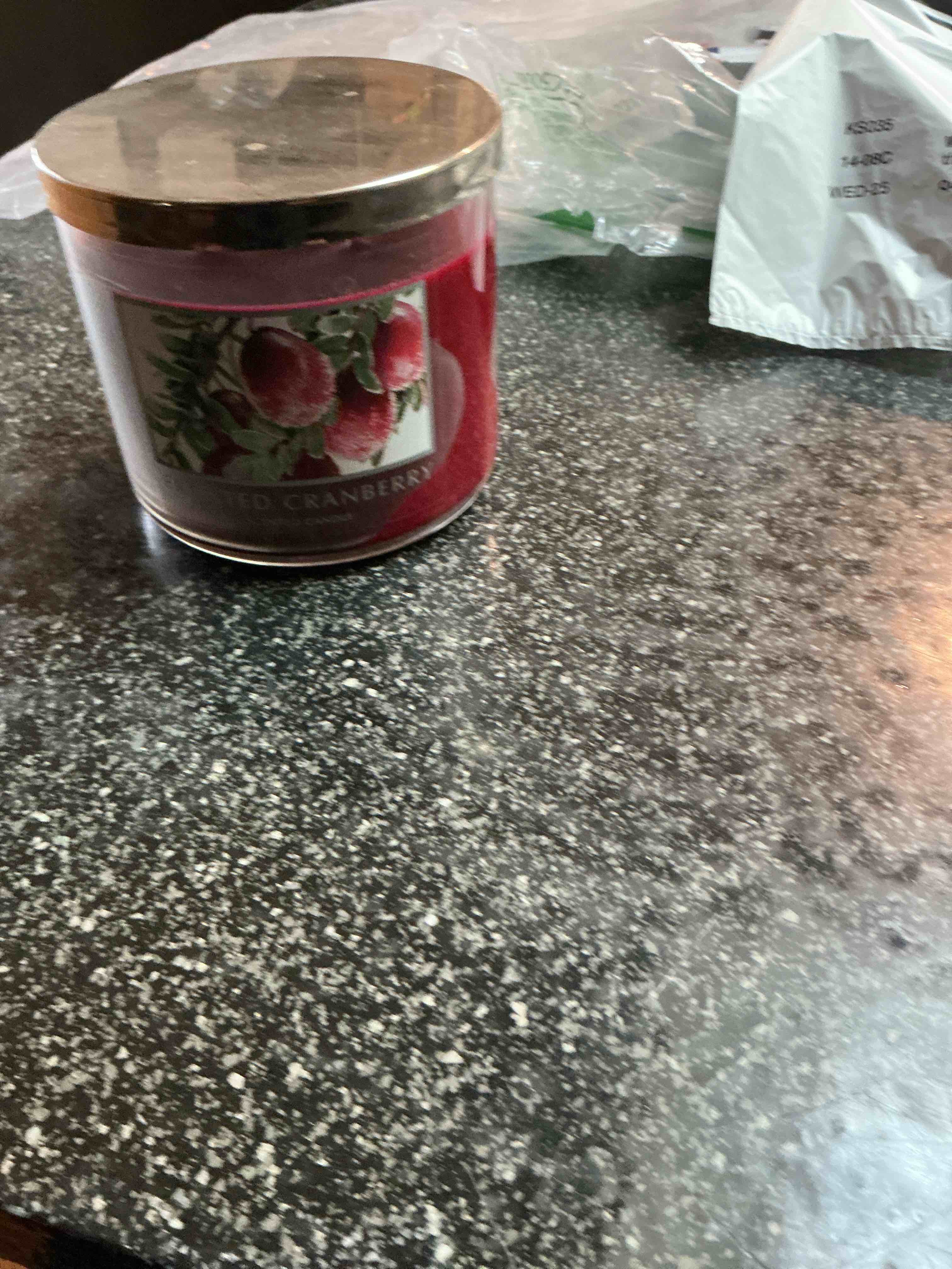 Slatkin &  Co. Frosted Cranberry Candle 