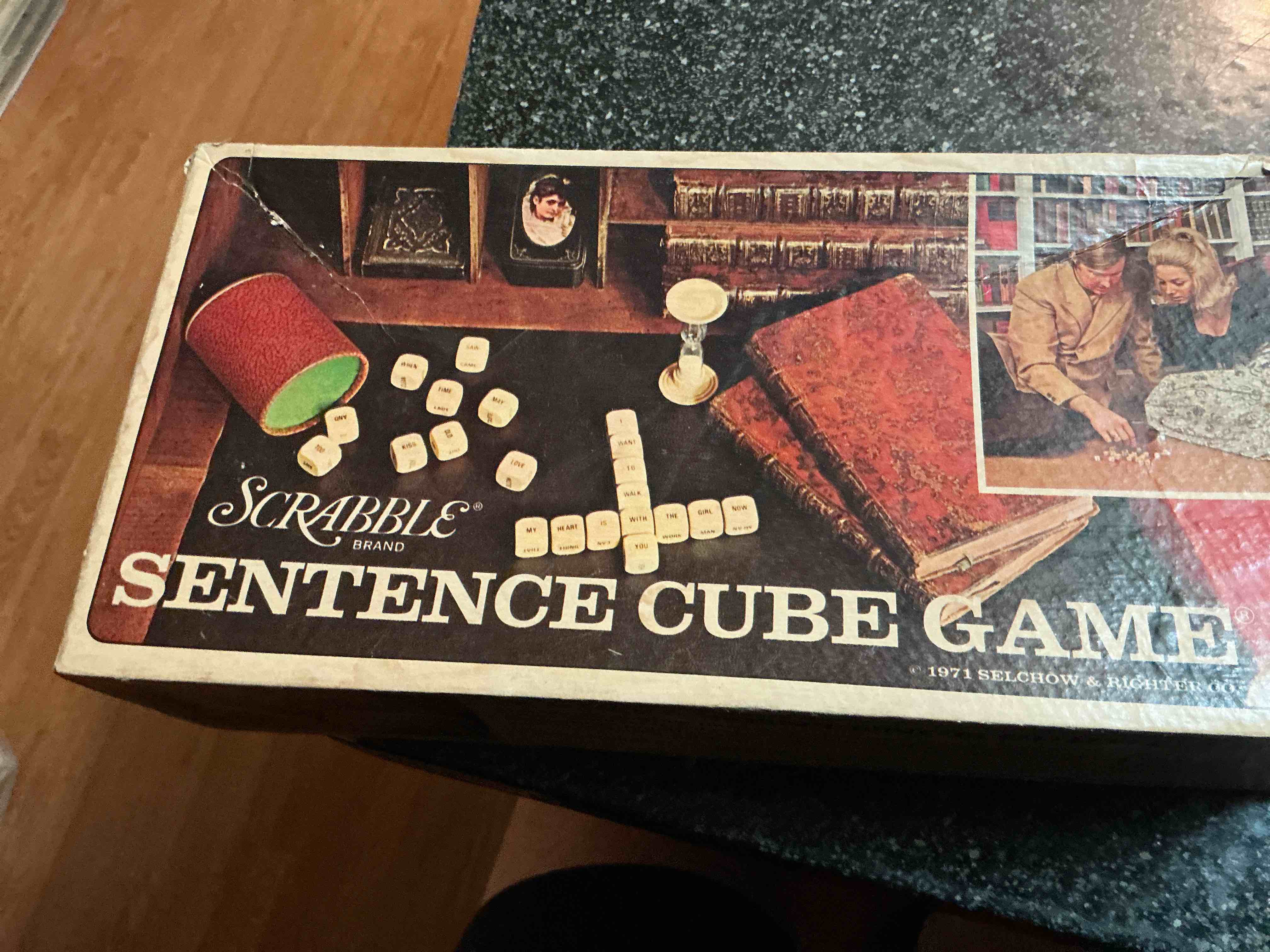 Scrabble  Sentence Cube Game 