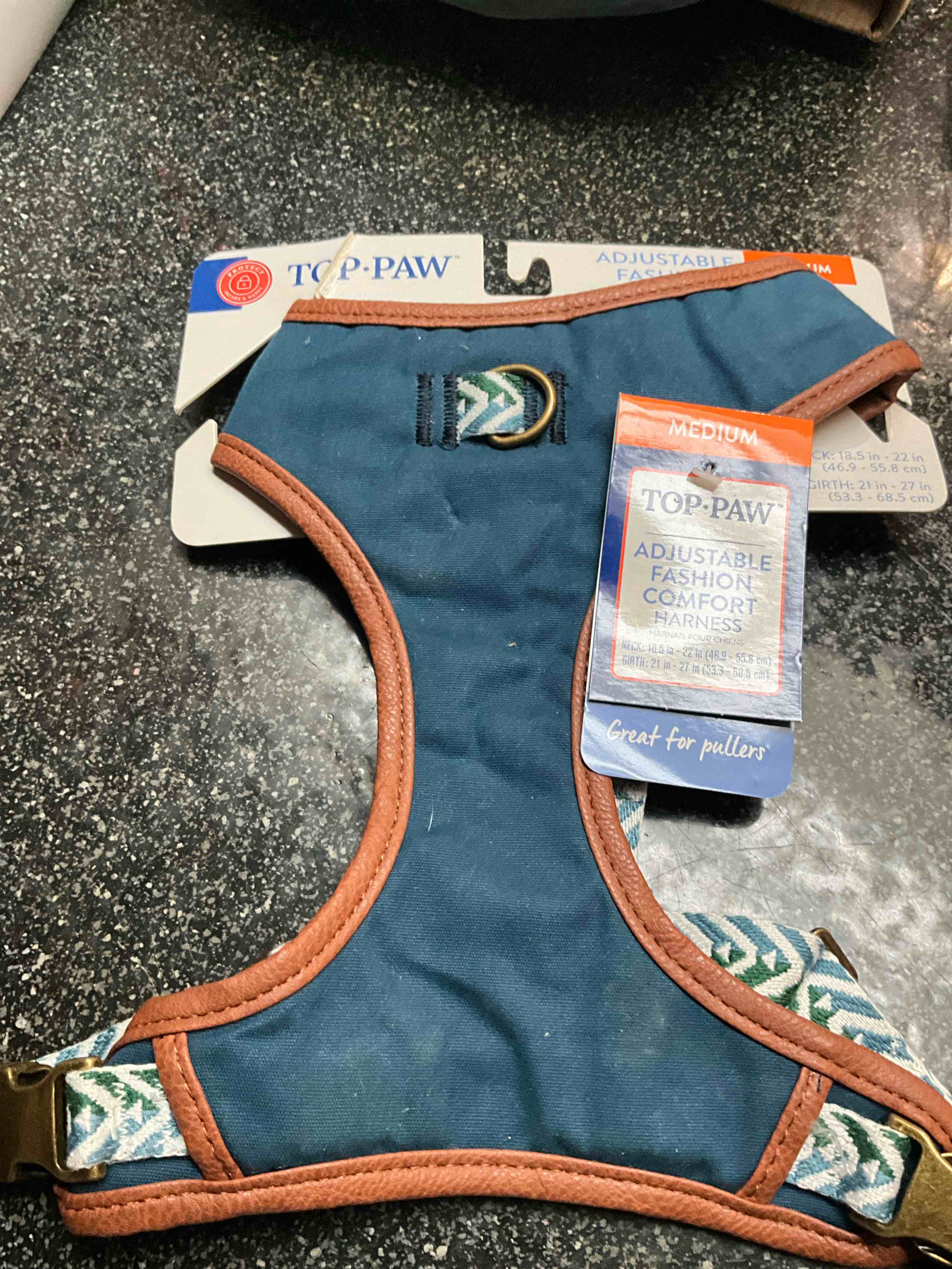 Top Paw - Fashion Comfort Vest/Harness - size - M 