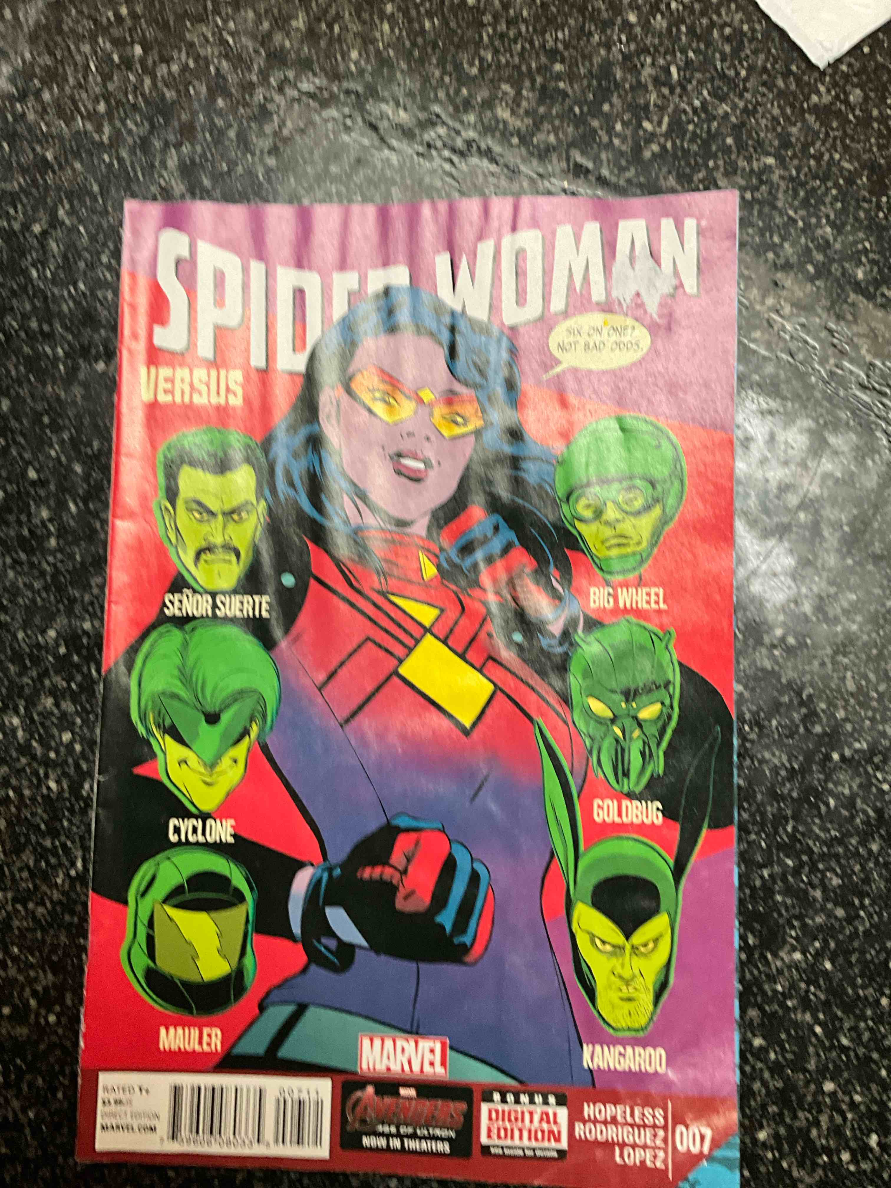 Retro Comic Book - Marvel - Spider Woman Versus
