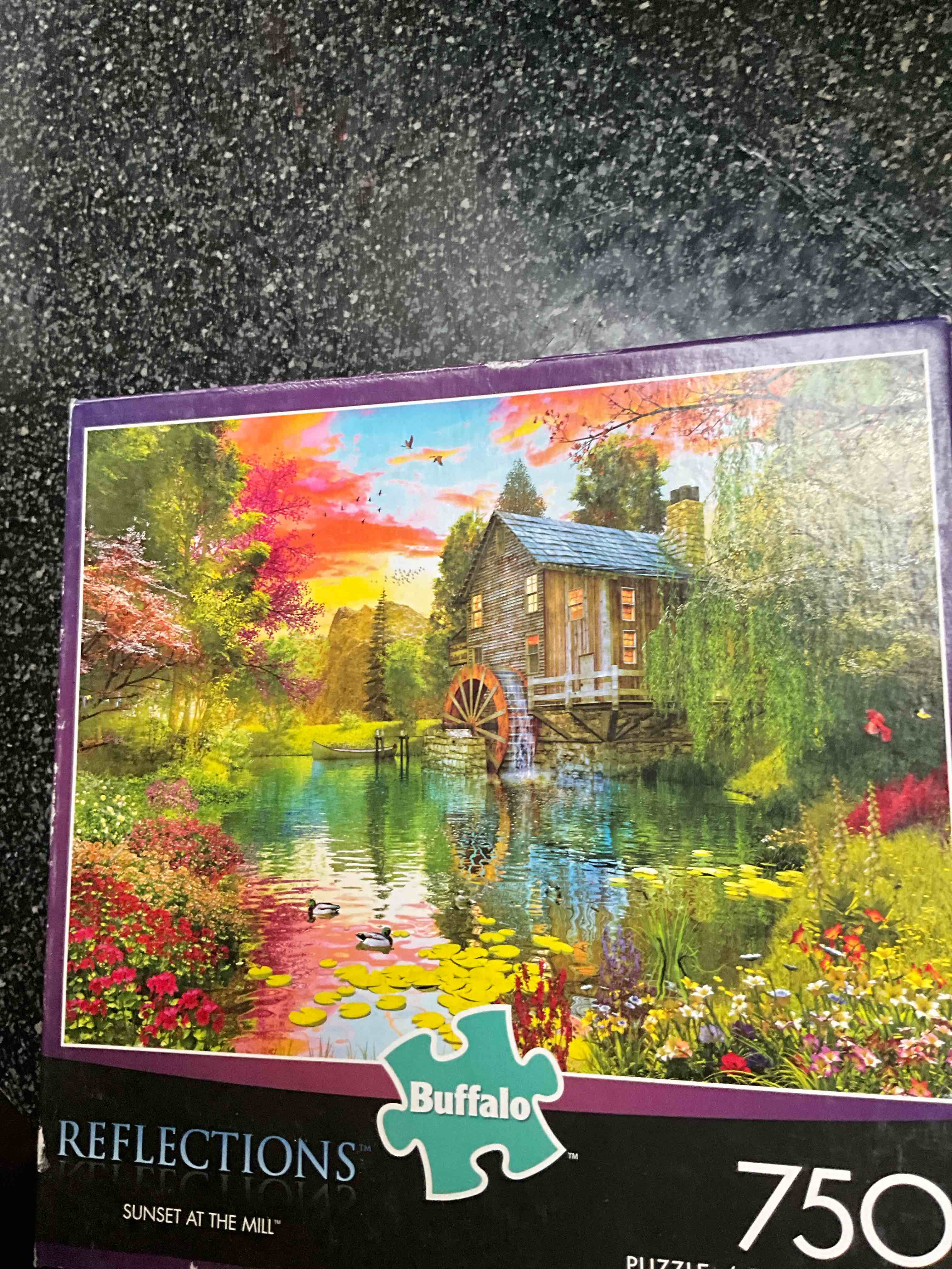 Buffalo - Reflections - Sunset At The Mill - 750 pc Puzzle 