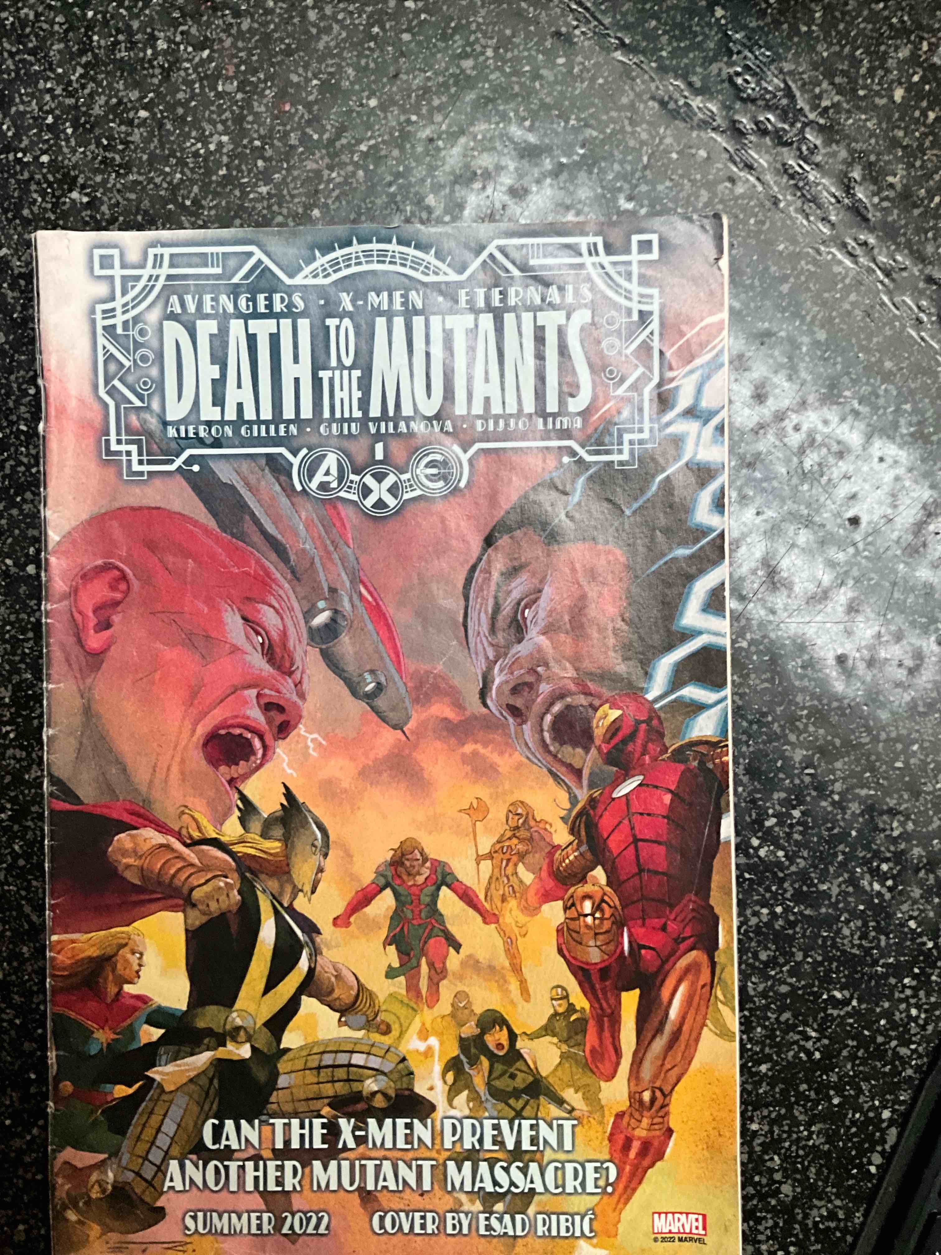 Retro Comic Book - Marvel - Avengers - X-Men - Eternals - Death to The Mutants 