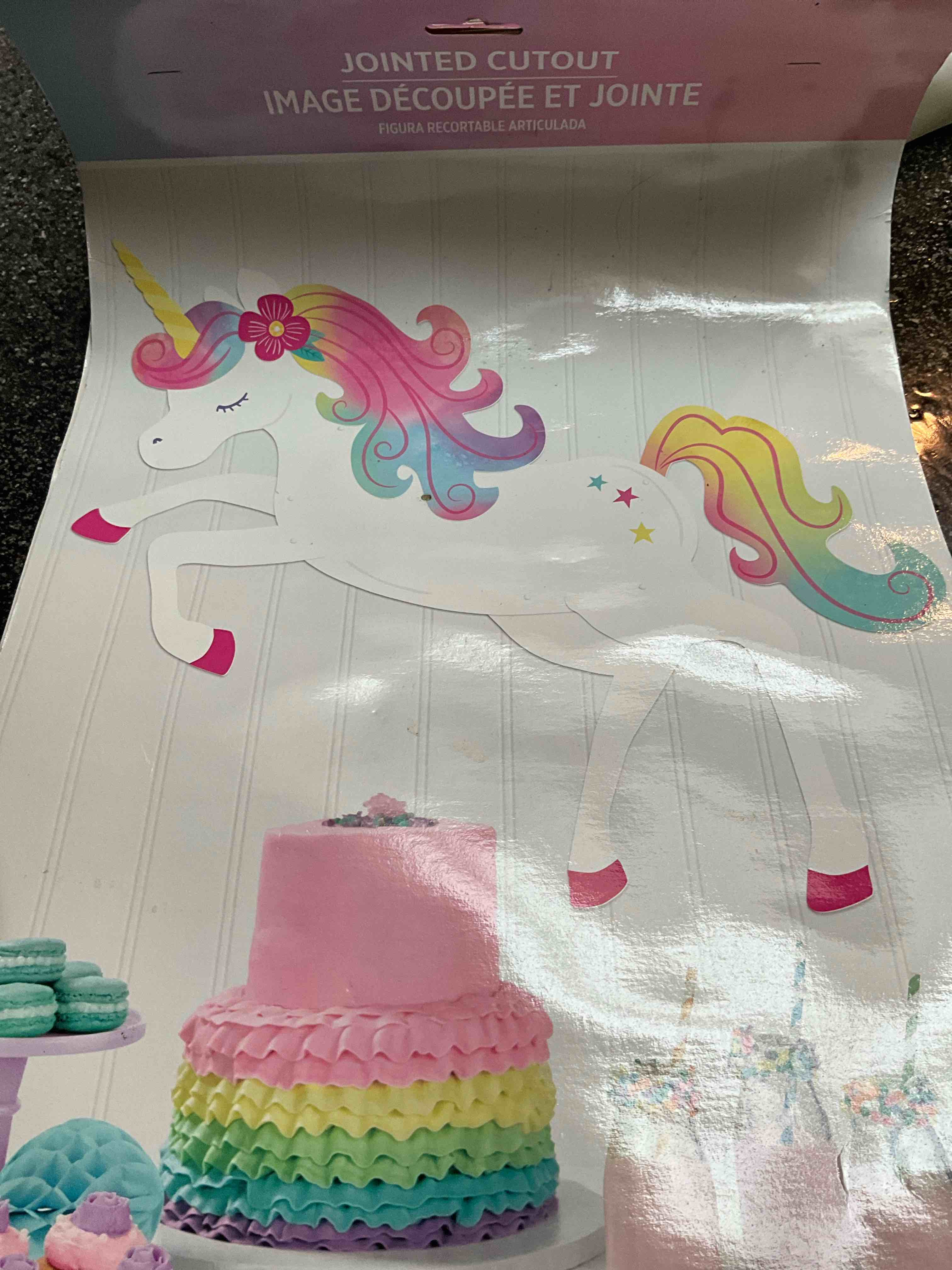 Jointed Cutout - Unicorn Decorations 