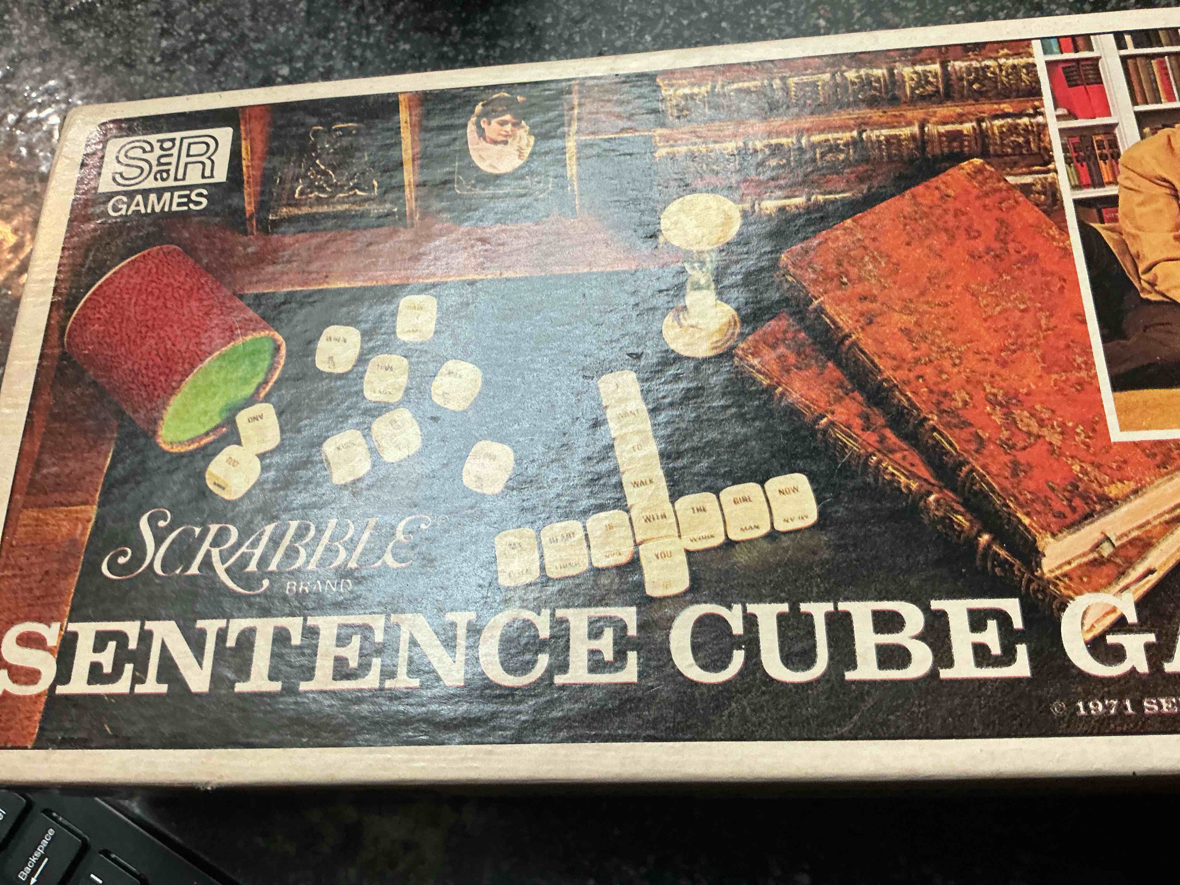 Scrabble Sentence Cube Game 