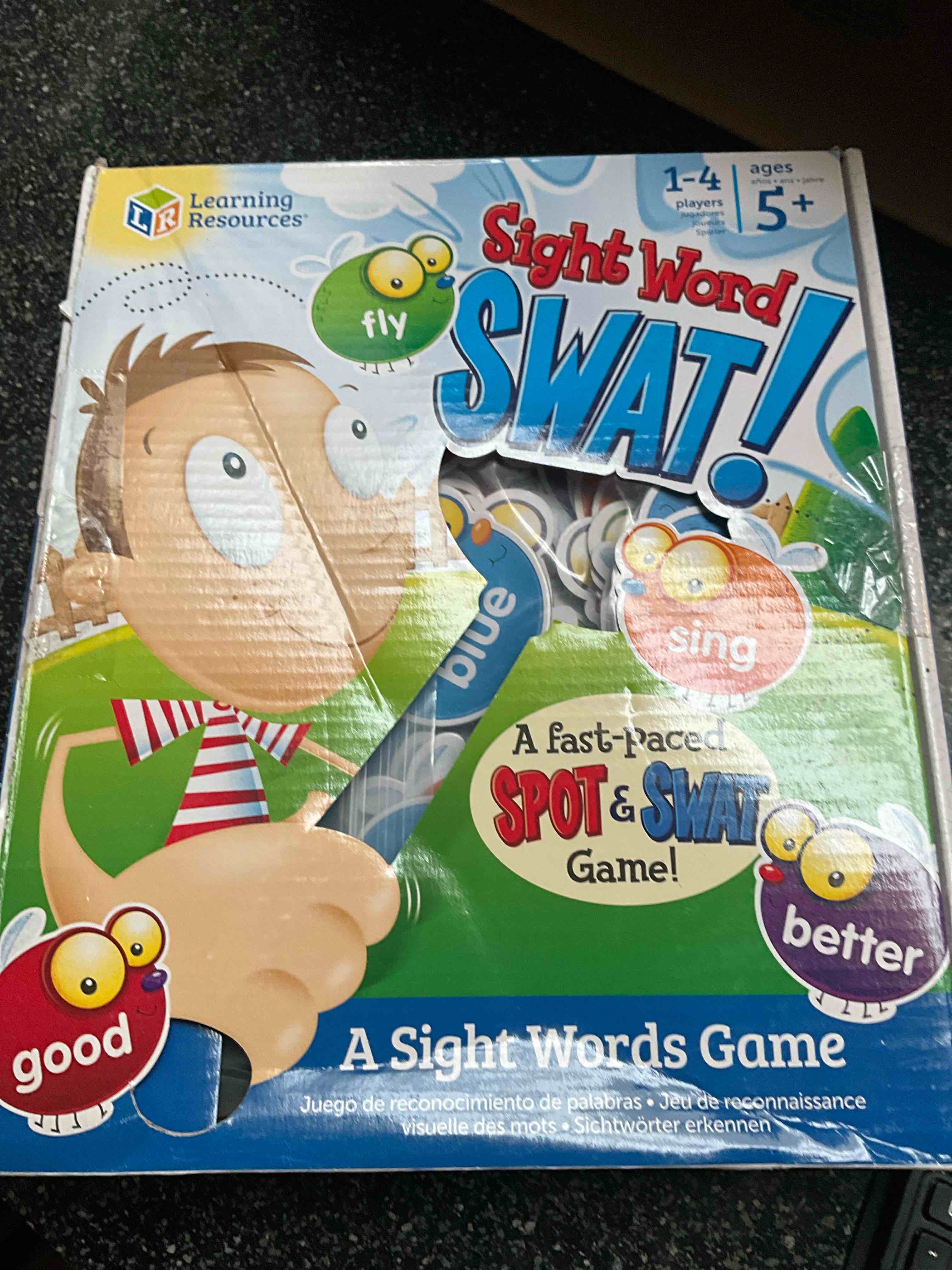 Learning Resources Sight Word Swat a Sight Word Game, Homeschool, Visual, Tactile and Auditory Learning, 114 Pieces, Ages 5+