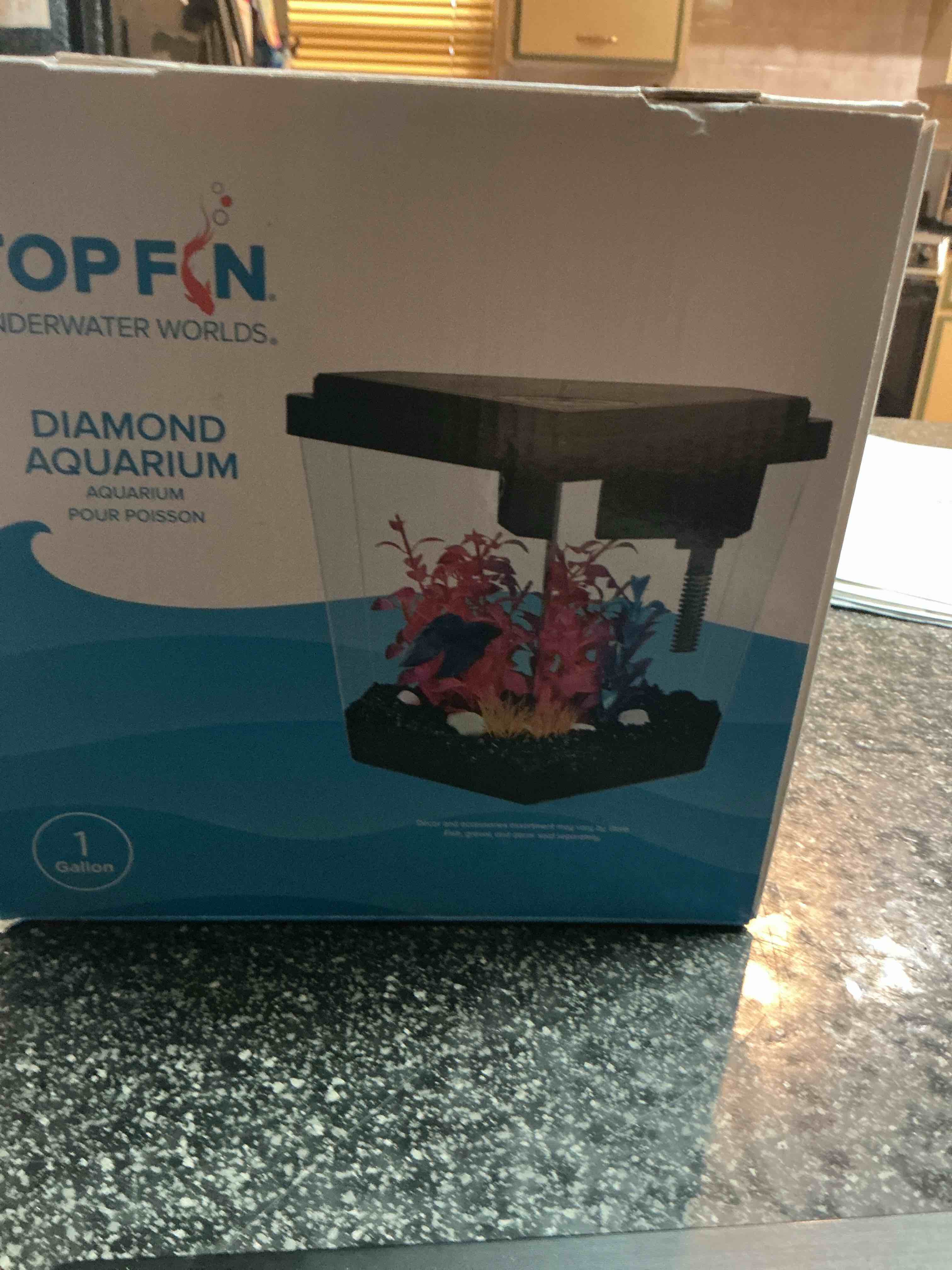 Top Fin Diamond Aquarium 1 Gallon 