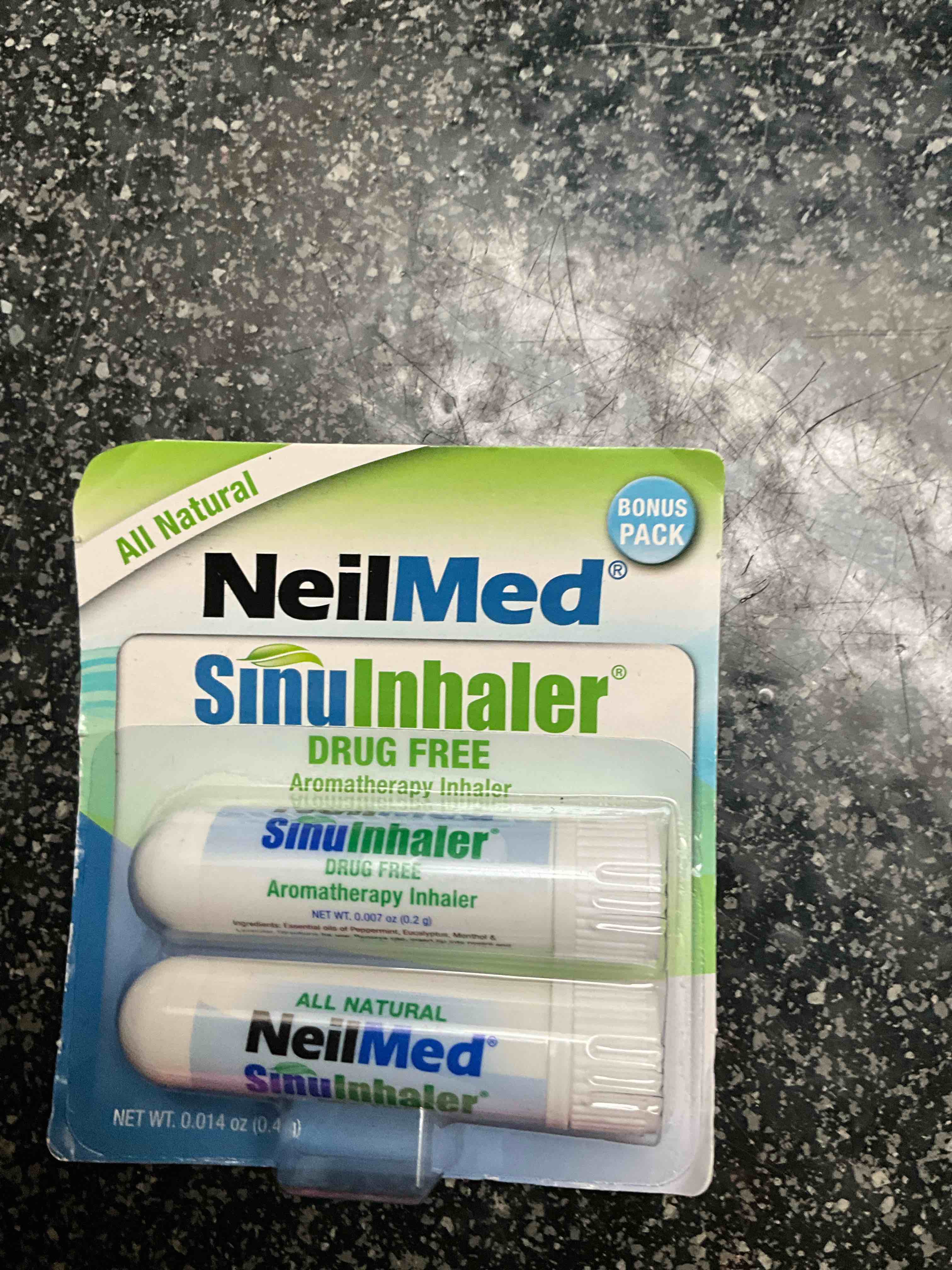 NeilMed SinuInhaler Natural Non Medicated Aromatherapy Inhaler (Bonus Pack) 2 Count
