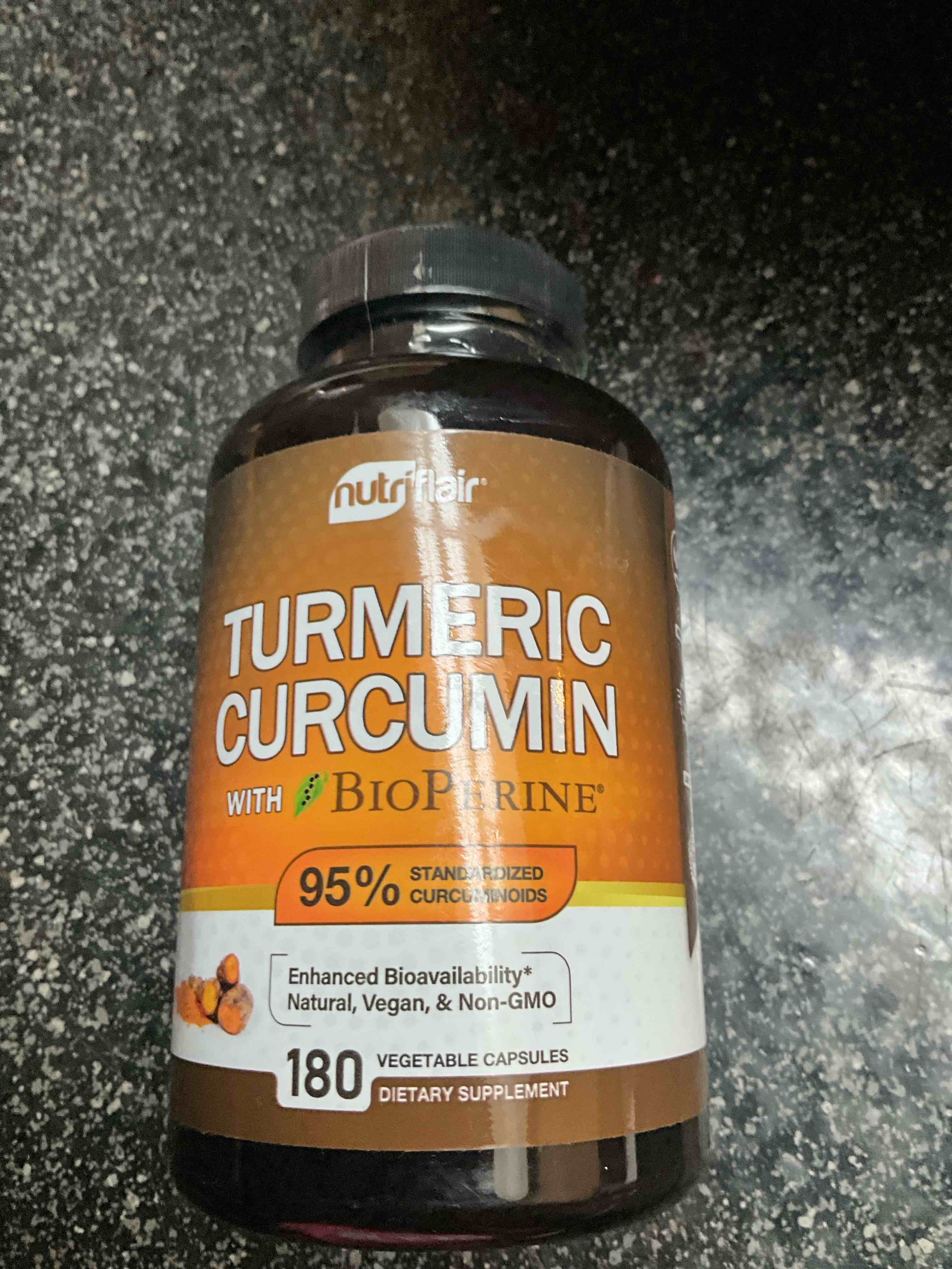 Nutriflair - Turmeric Curcumin with BioPerine - 180 Caps 
