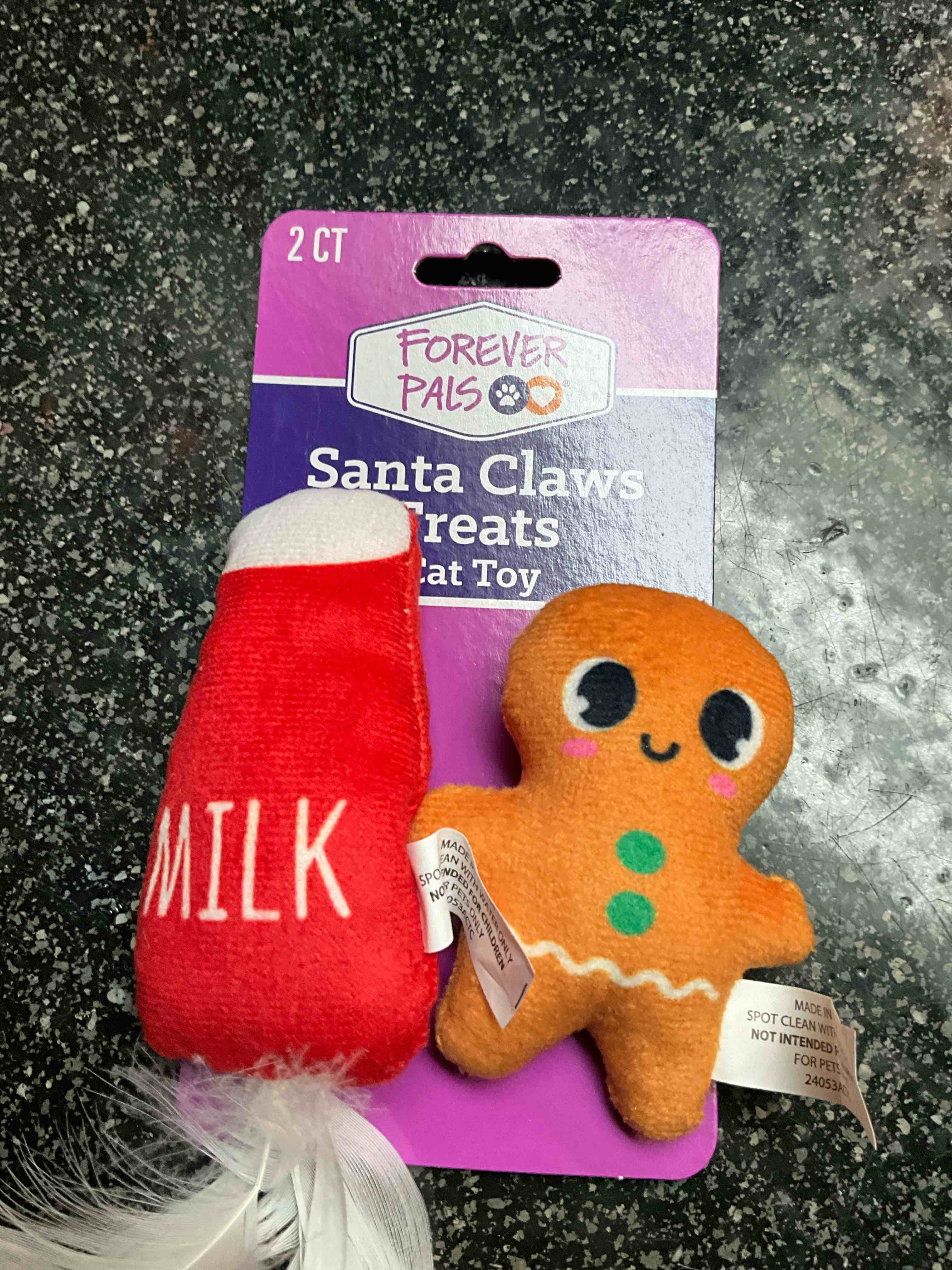 Forever Pals - Santa Claws Treats - 2 Cat Toys 