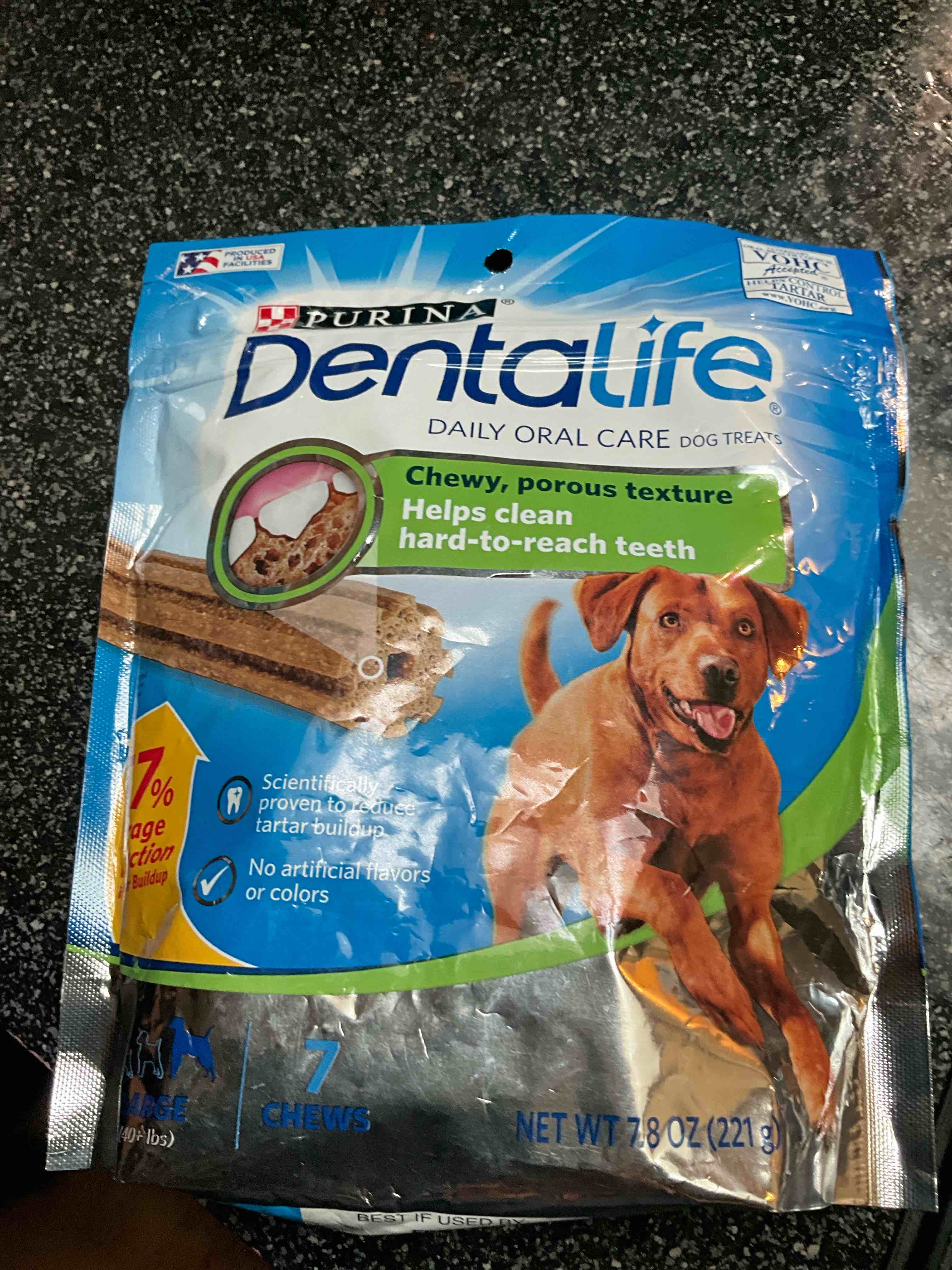 Purina Dentallife Daily Oral Care Dog Treats Large Chews - 7 Ct