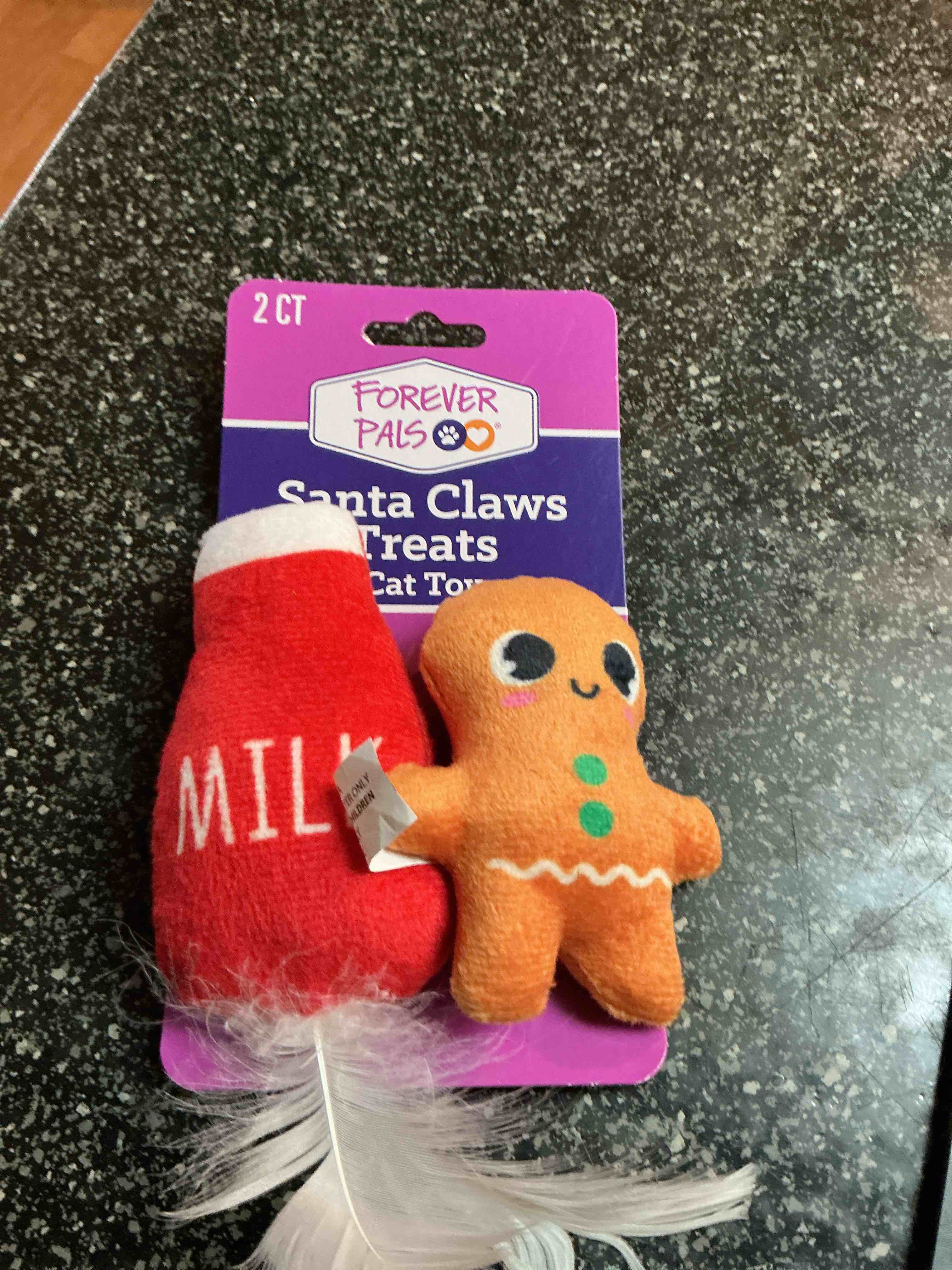 Forever Pals Santa Claws Treats Cat Toy - 2 count