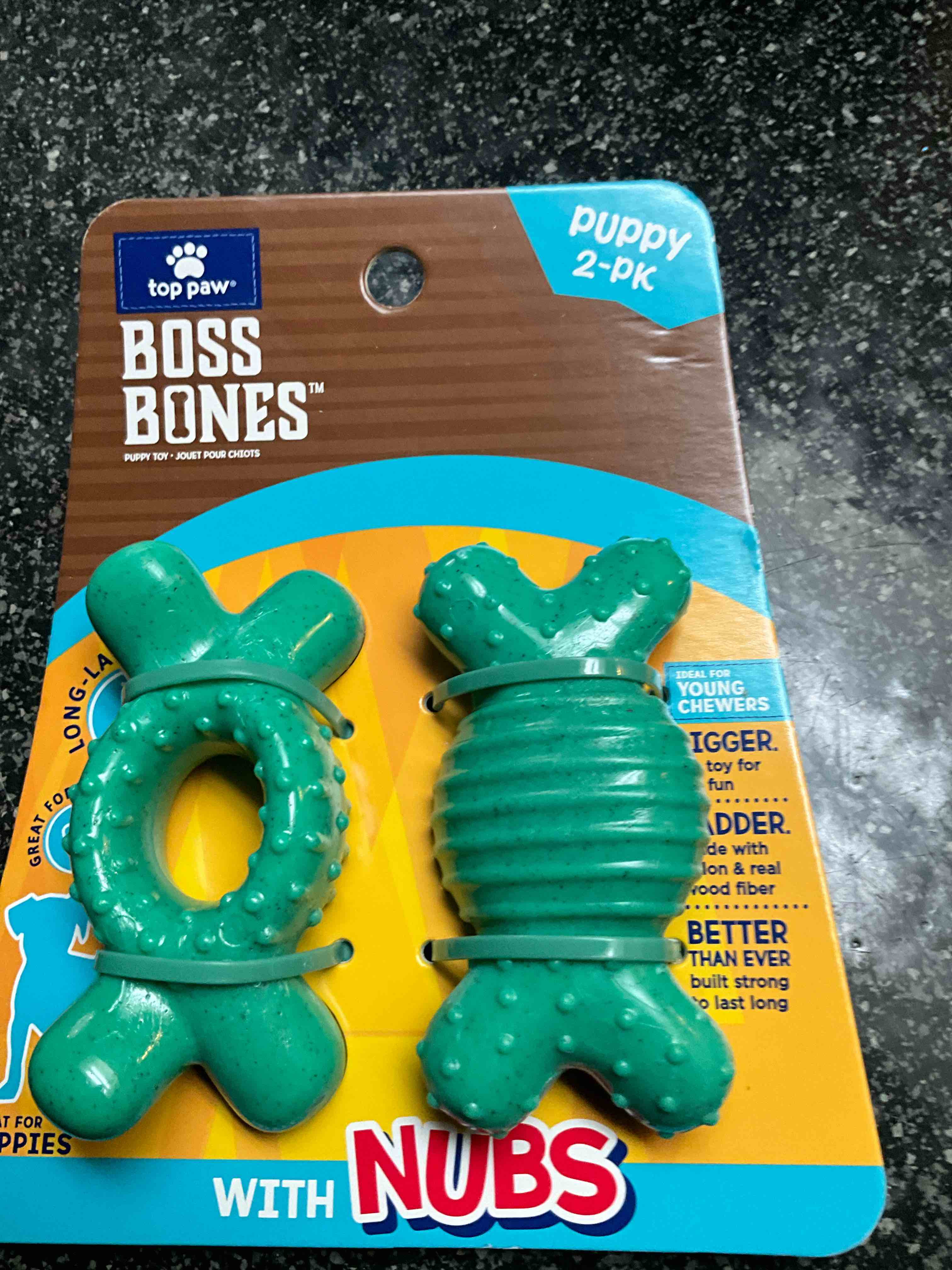 Top Paw - Boss Bones with Nubs for Puppies - 2 count 