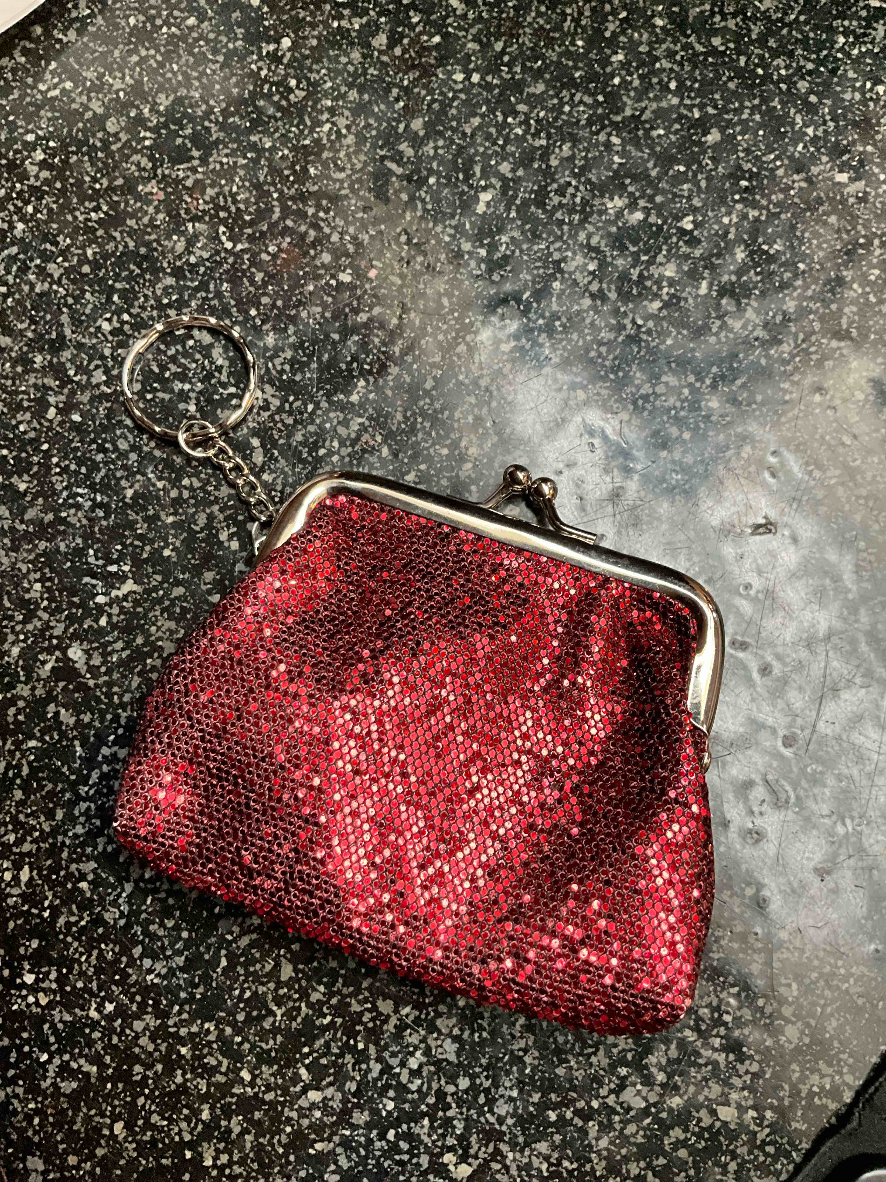 Change Purse with Key Ring 