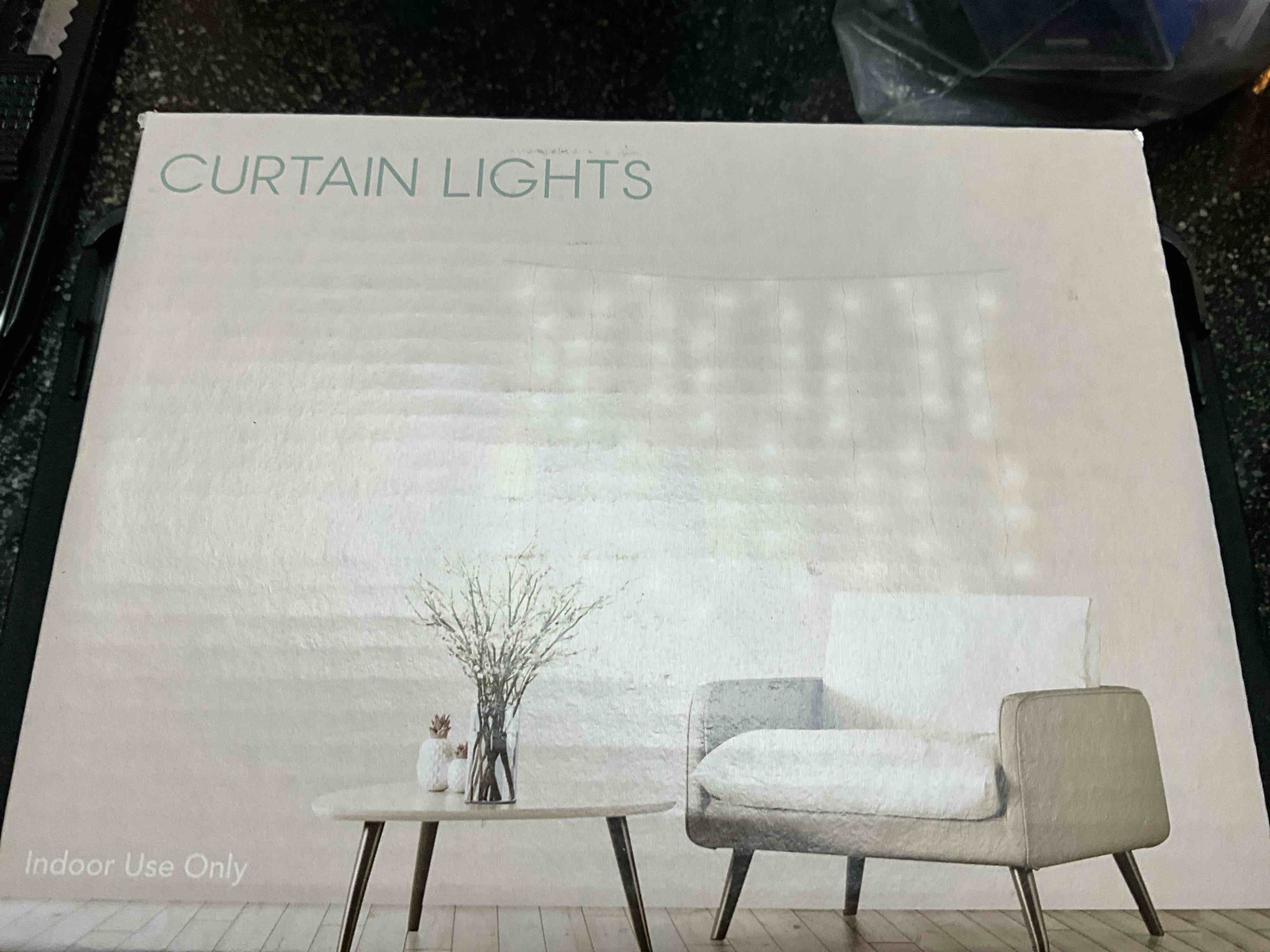 Curtain Lights - 8/2.75 Strands - 4.6ft total length - 64 warm LED lights 