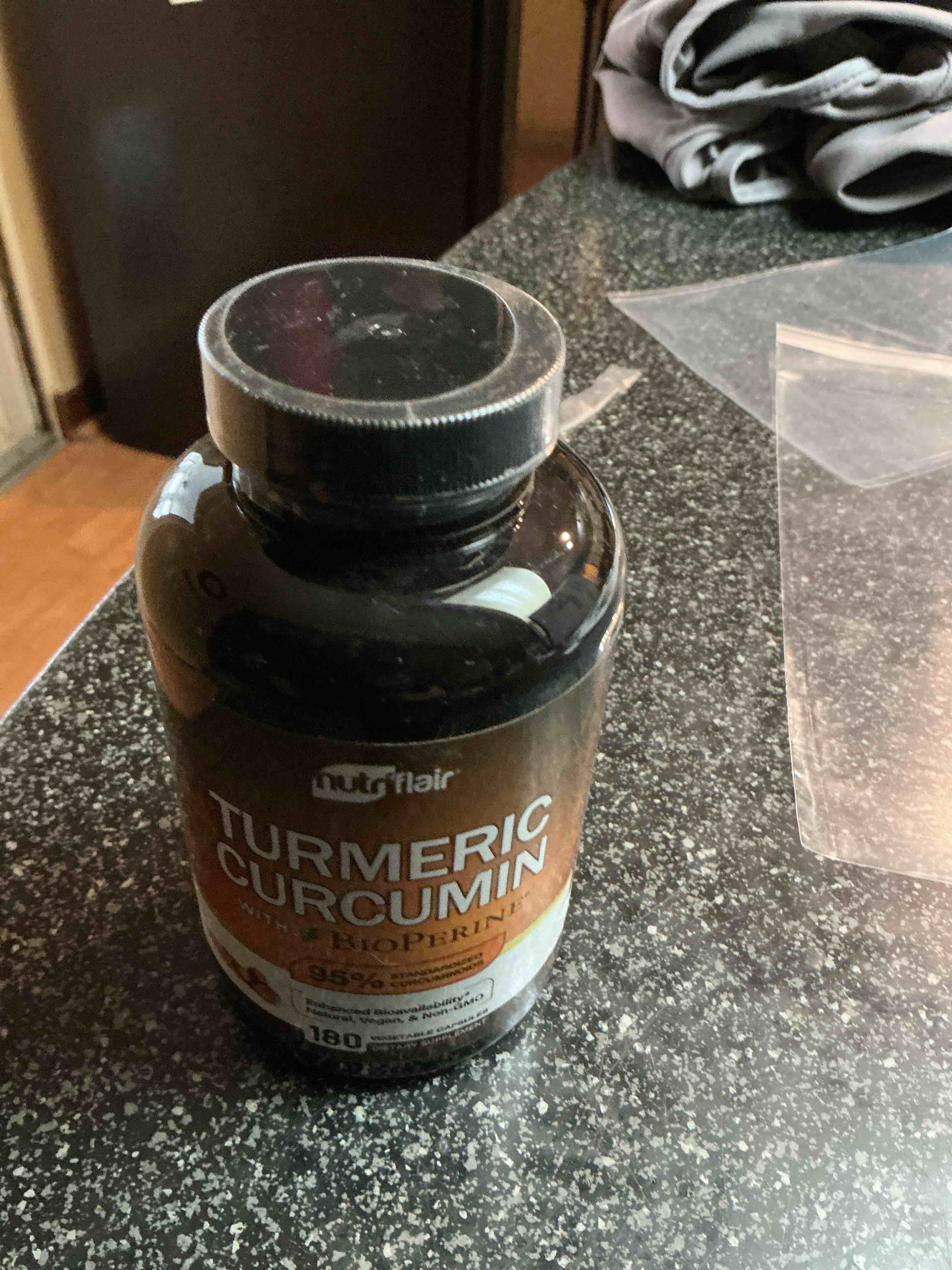 Nutriflair Turmeric Curcumin 180 Capsules With Bio Perine 
