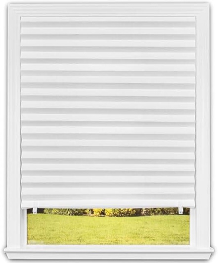 Redi Shade No Tools Original Light Filtering Pleated Paper Shade Cafe, 36" W x 72" L, 6 Pack
