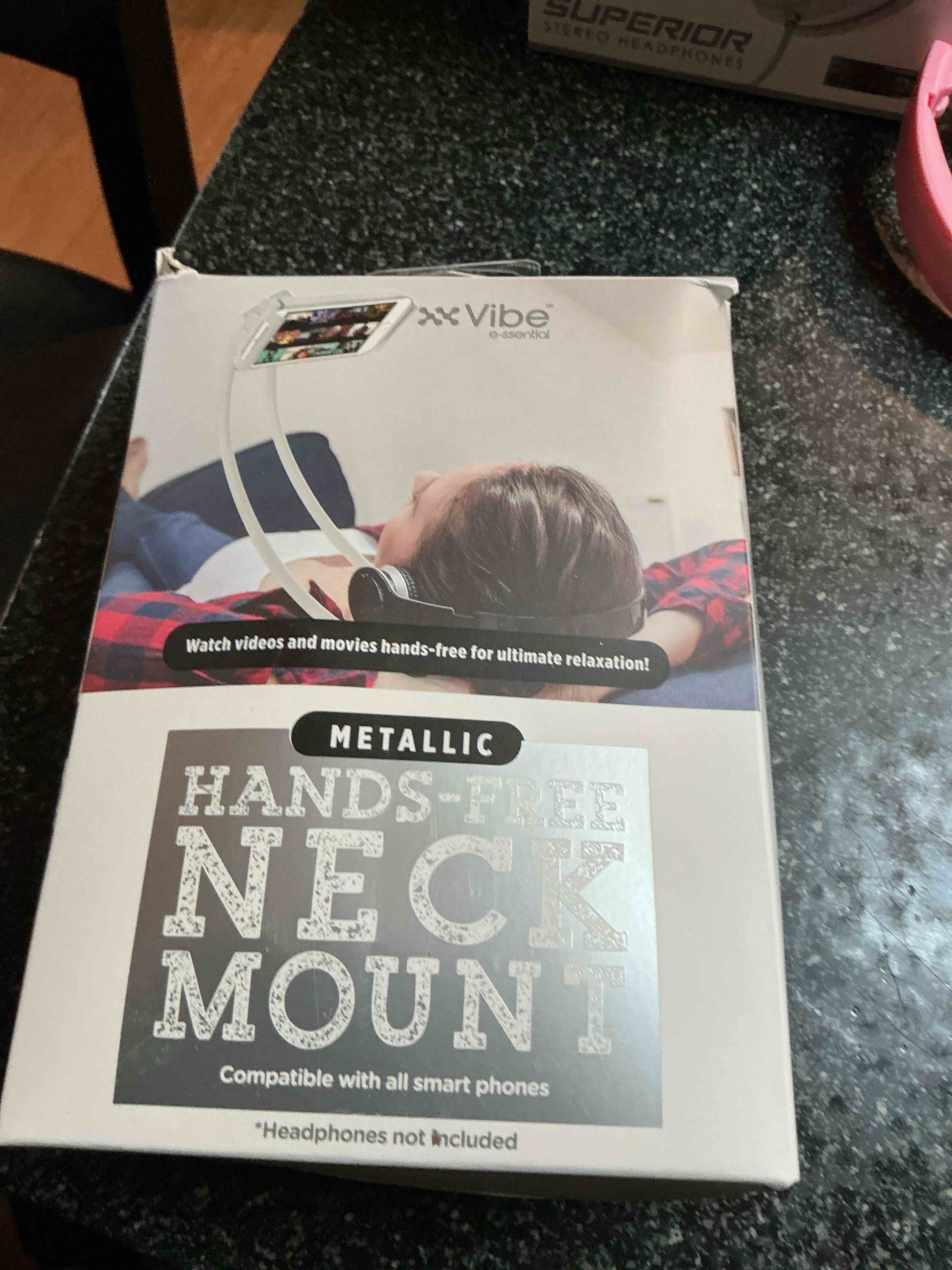 Vibe Metallic Hands-Free Neck Mt. Headphones 