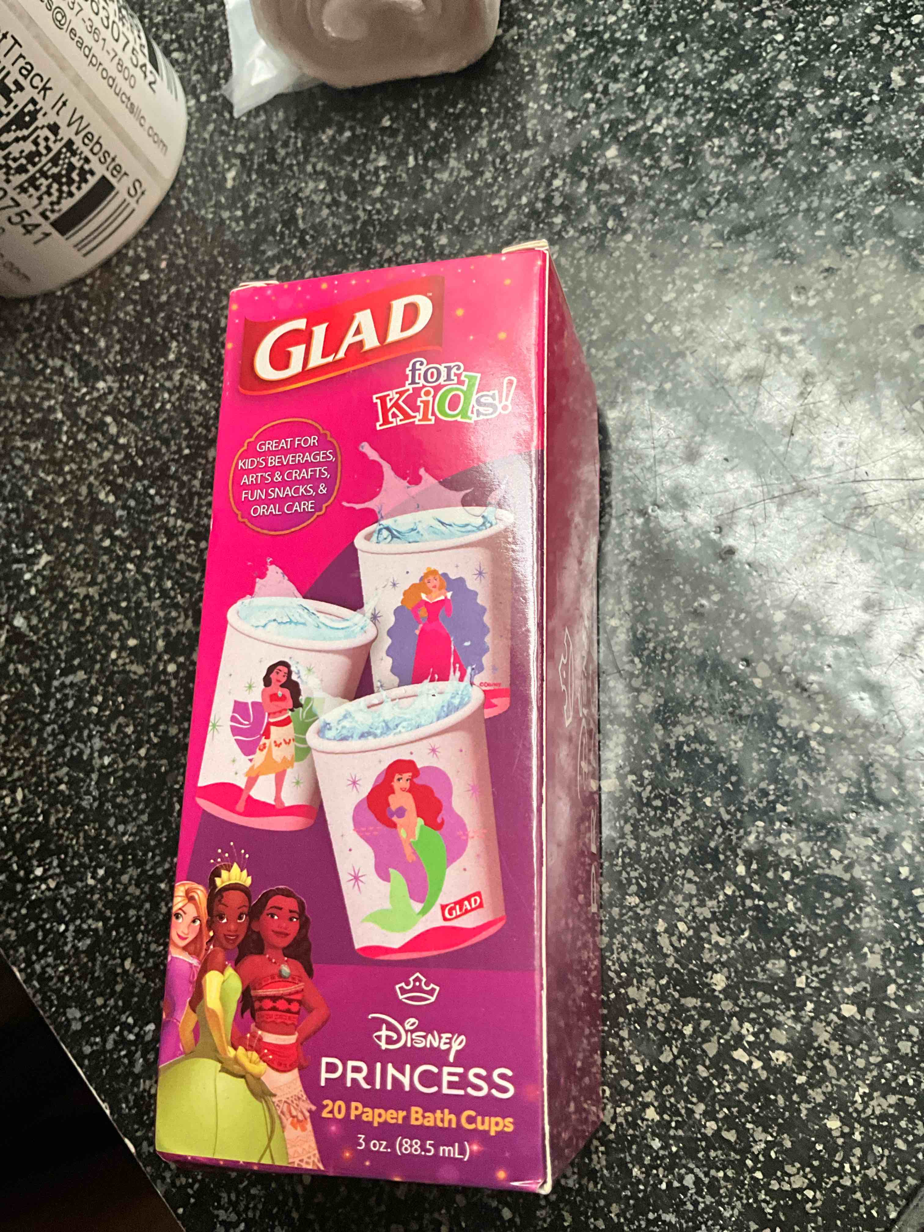 Glad for Kids - Disney Princess - 20 paper bath cups - 30z 