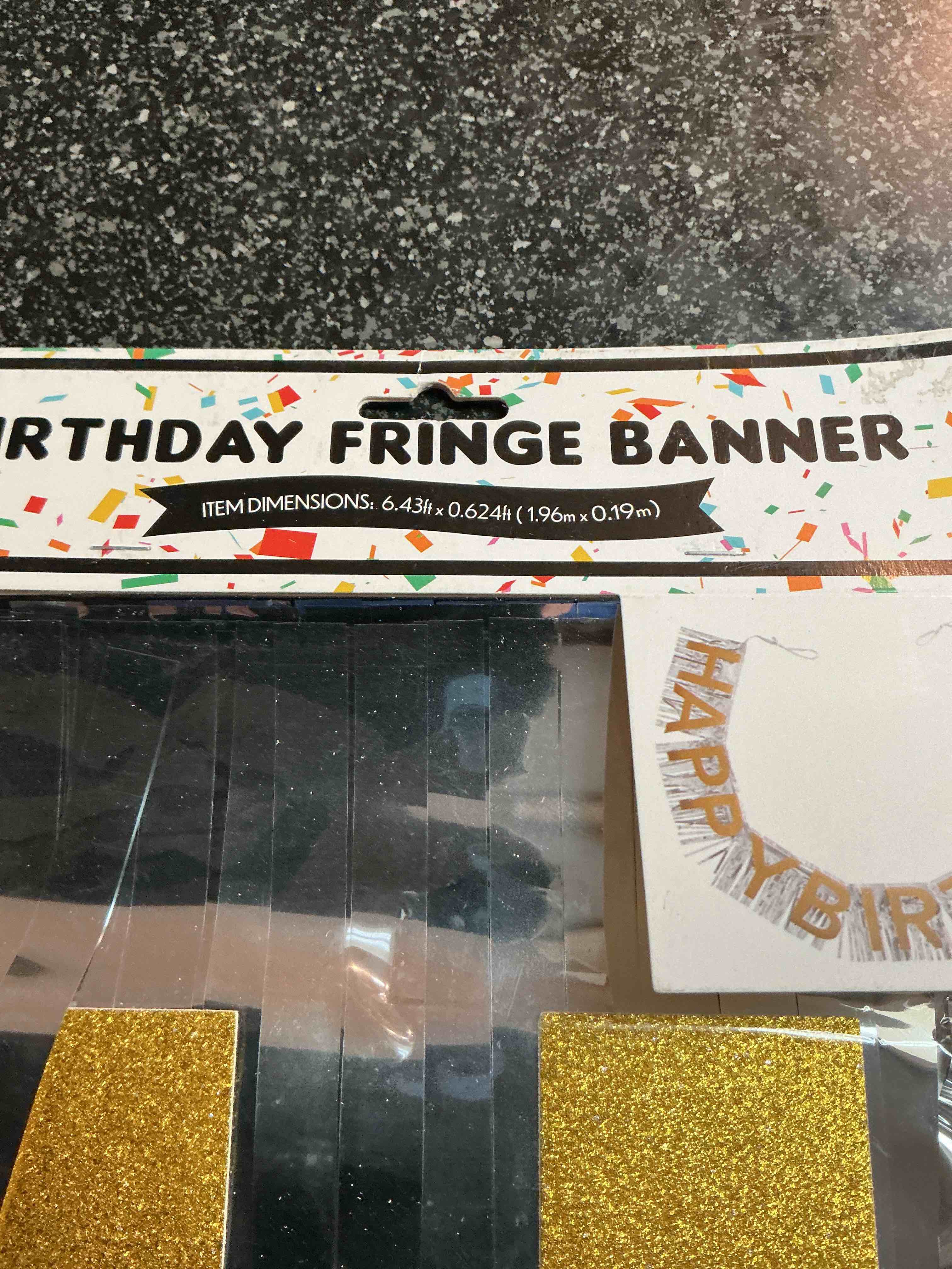 Birthday Fringe Banner 6.43 Ft. X 0.624 Ft 