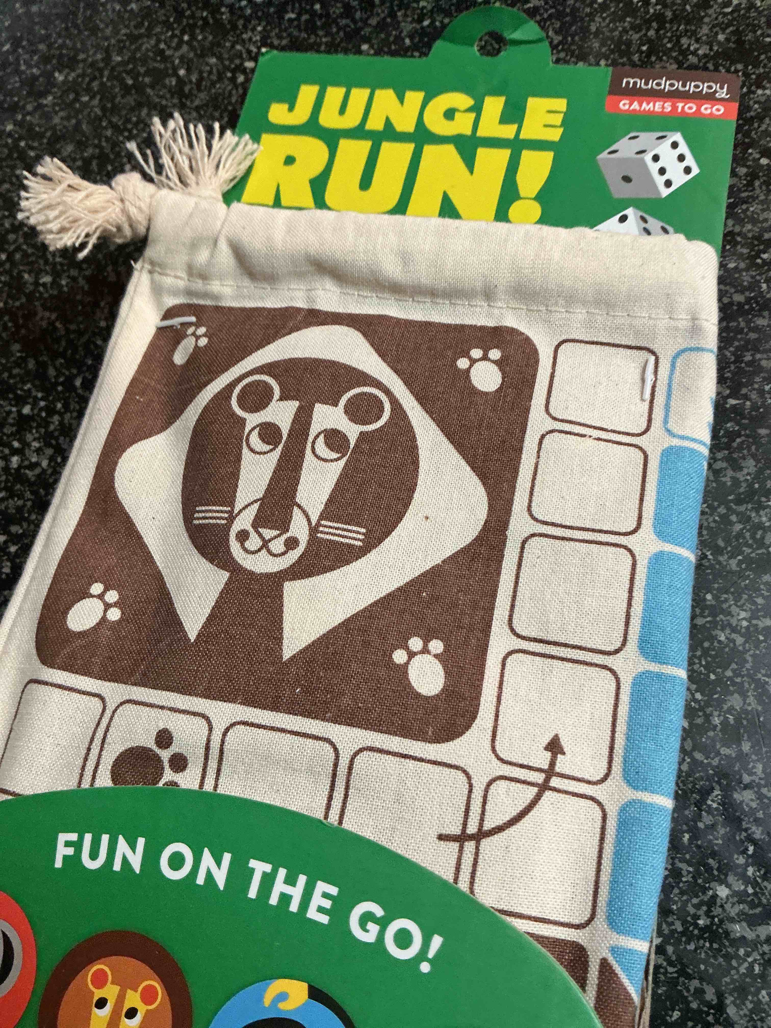 Jungle Run Fun On The Go Game Board Travel Bag In One 