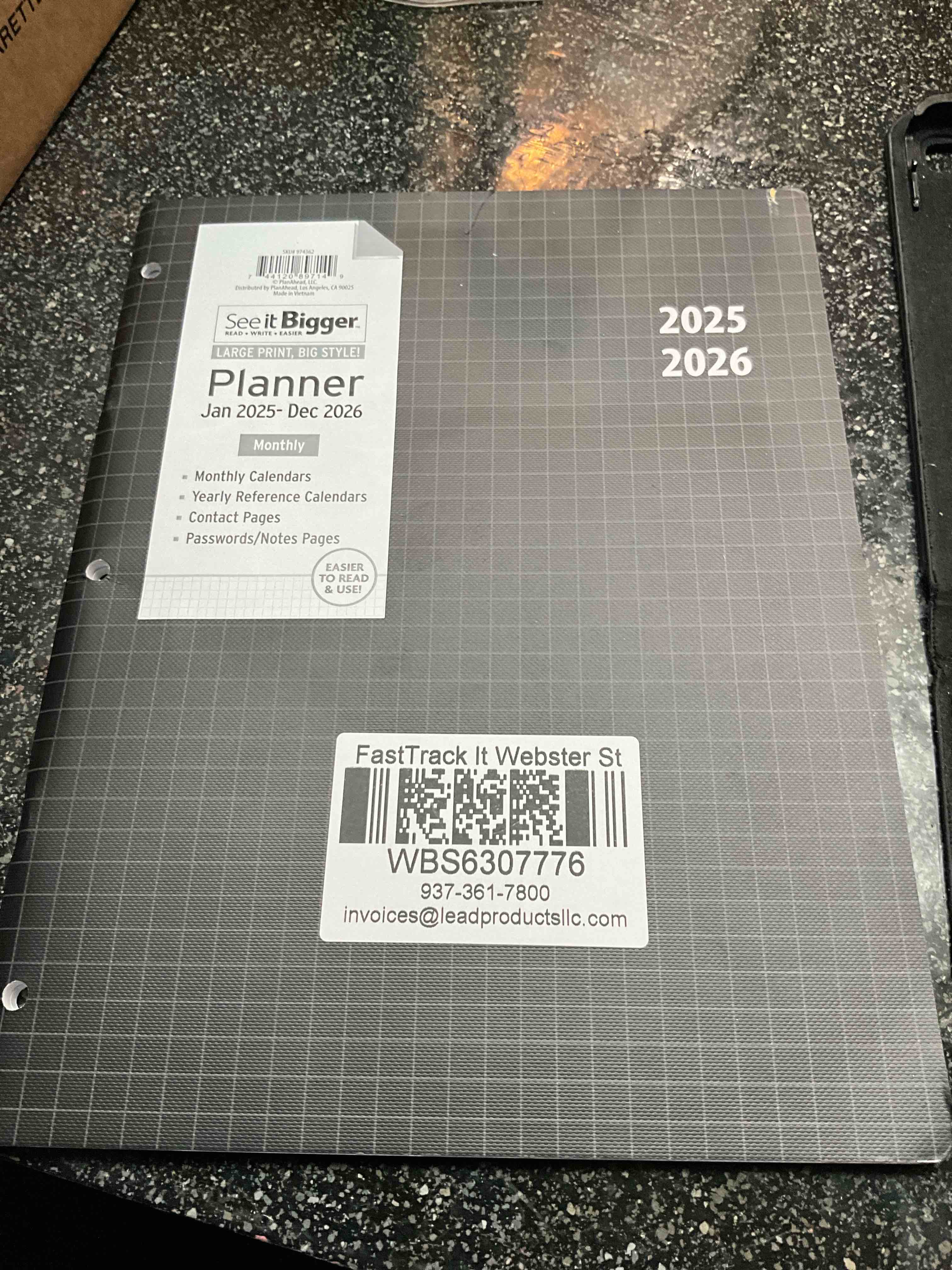 See It Bigger - large print/big style - 1/2025 - 12/2026 - Planner 