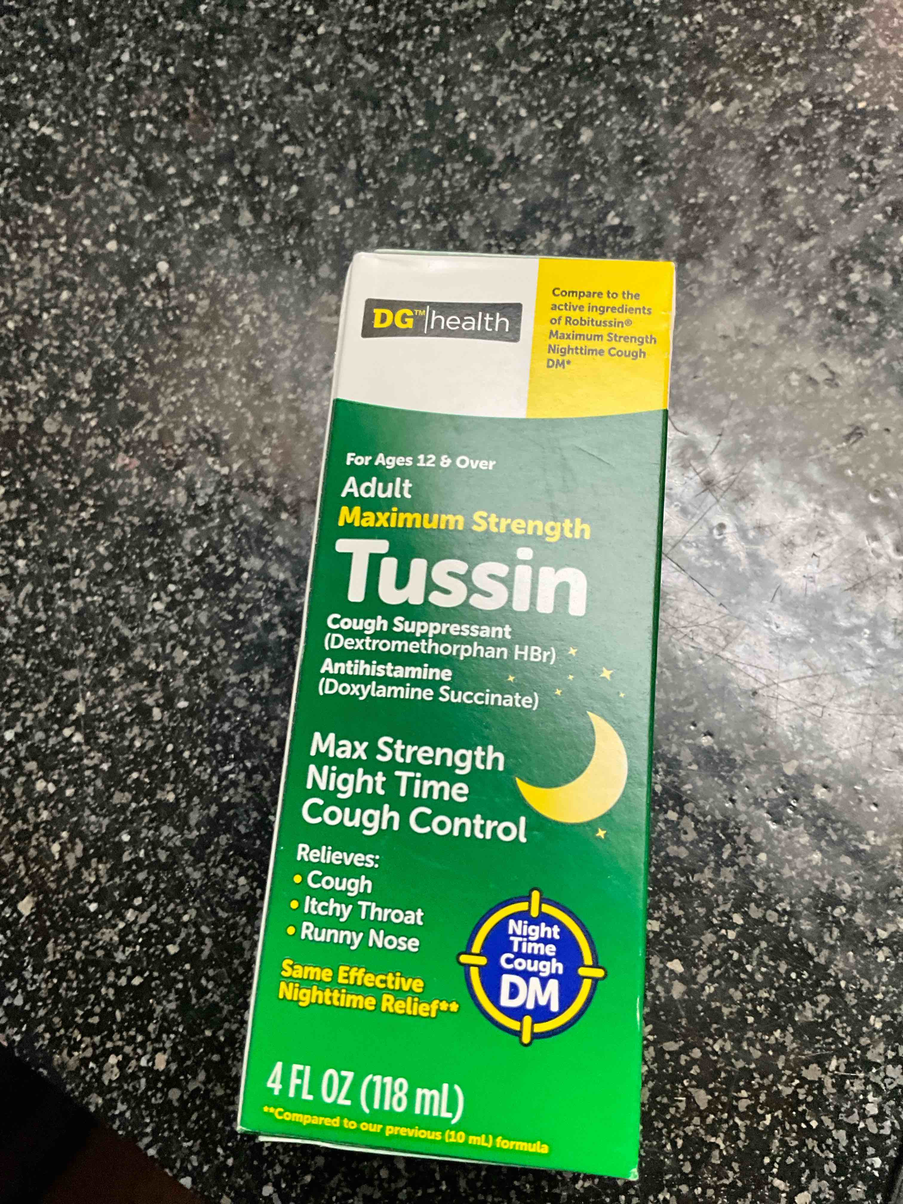 DG - Maximum Strength - Tustin - Cough Suppressant - 4 oz 