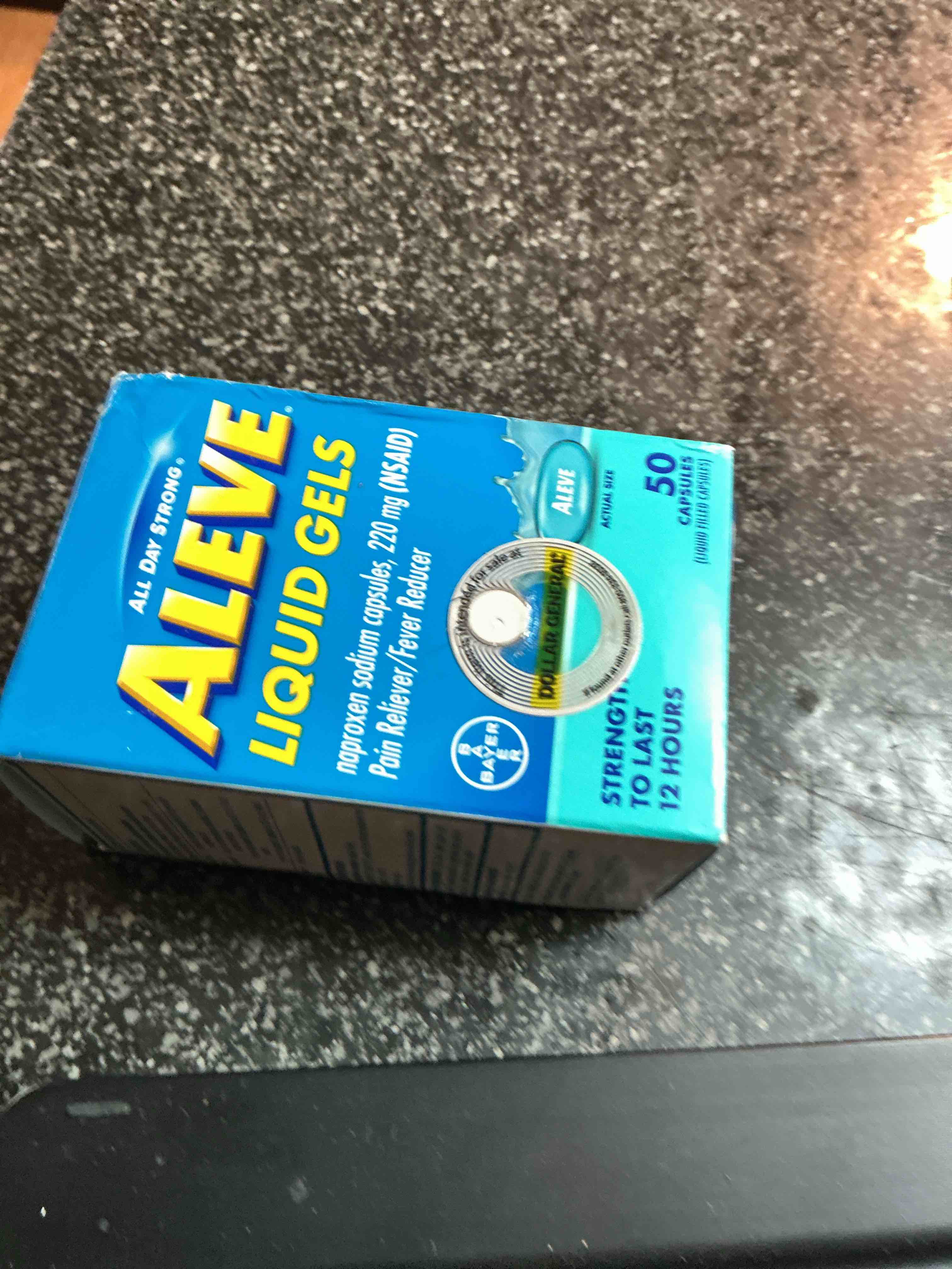 Aleve Liquid Gels 50 Capsules 