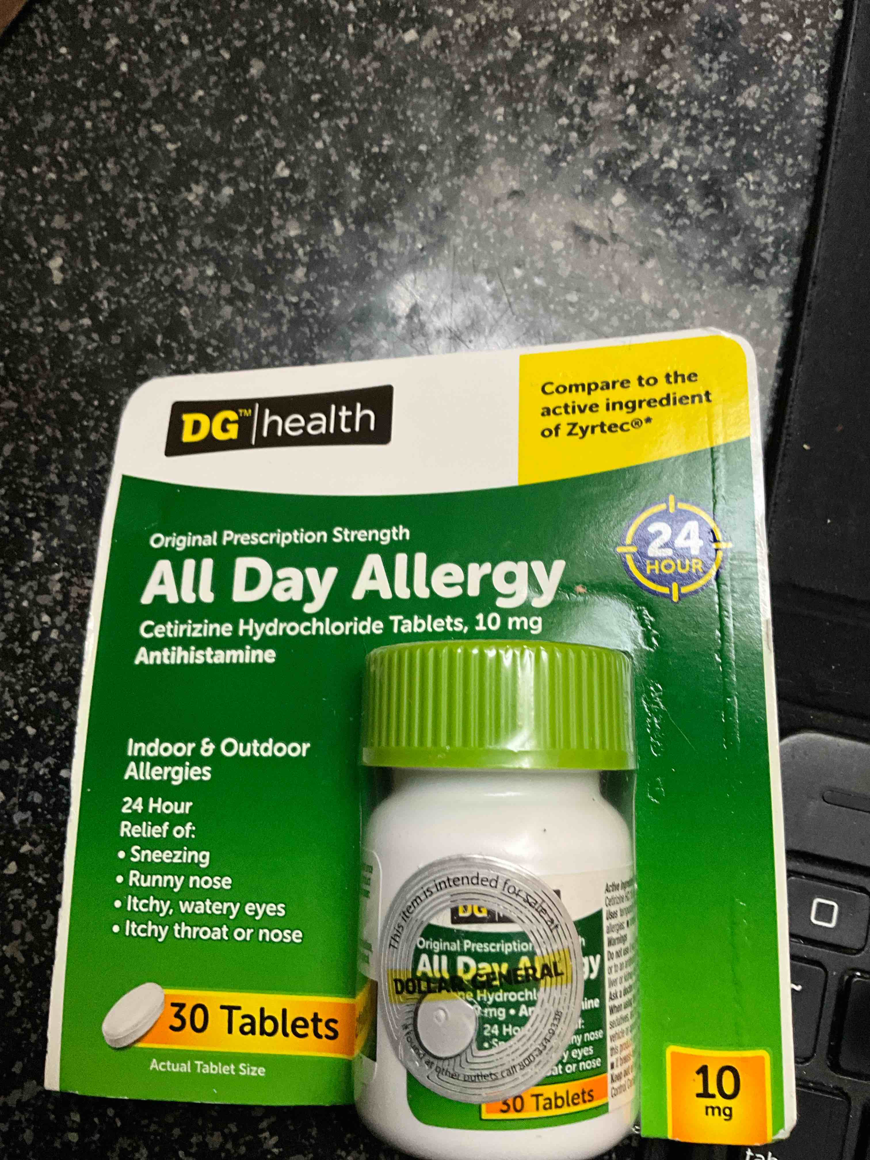 DG - All Day Allergy Relief - - Indoor & Outdoor Allergies - 30 Tablets - 10mg 