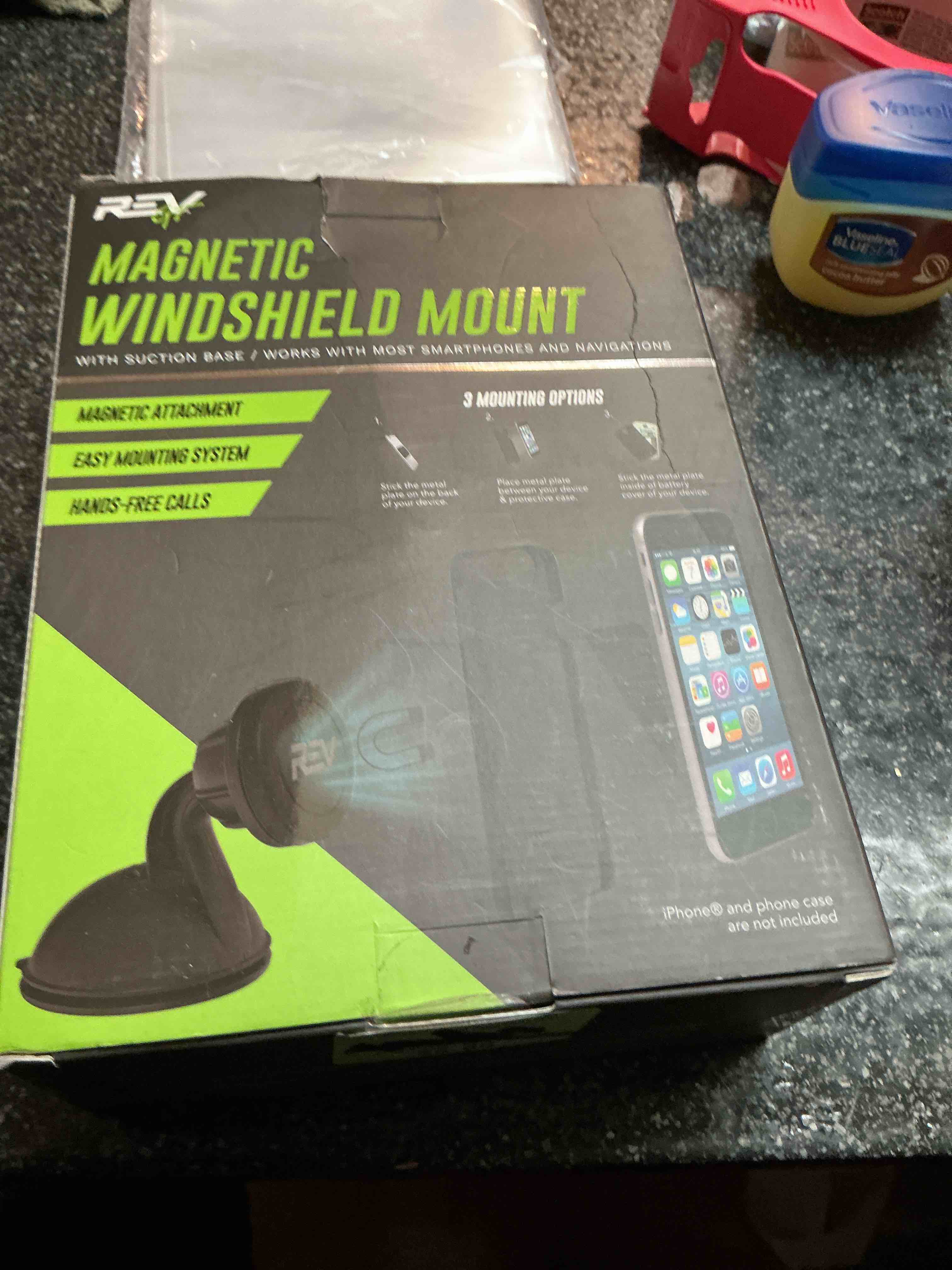 Rev Magnetic Windshield Mount Cell Phone Holder 