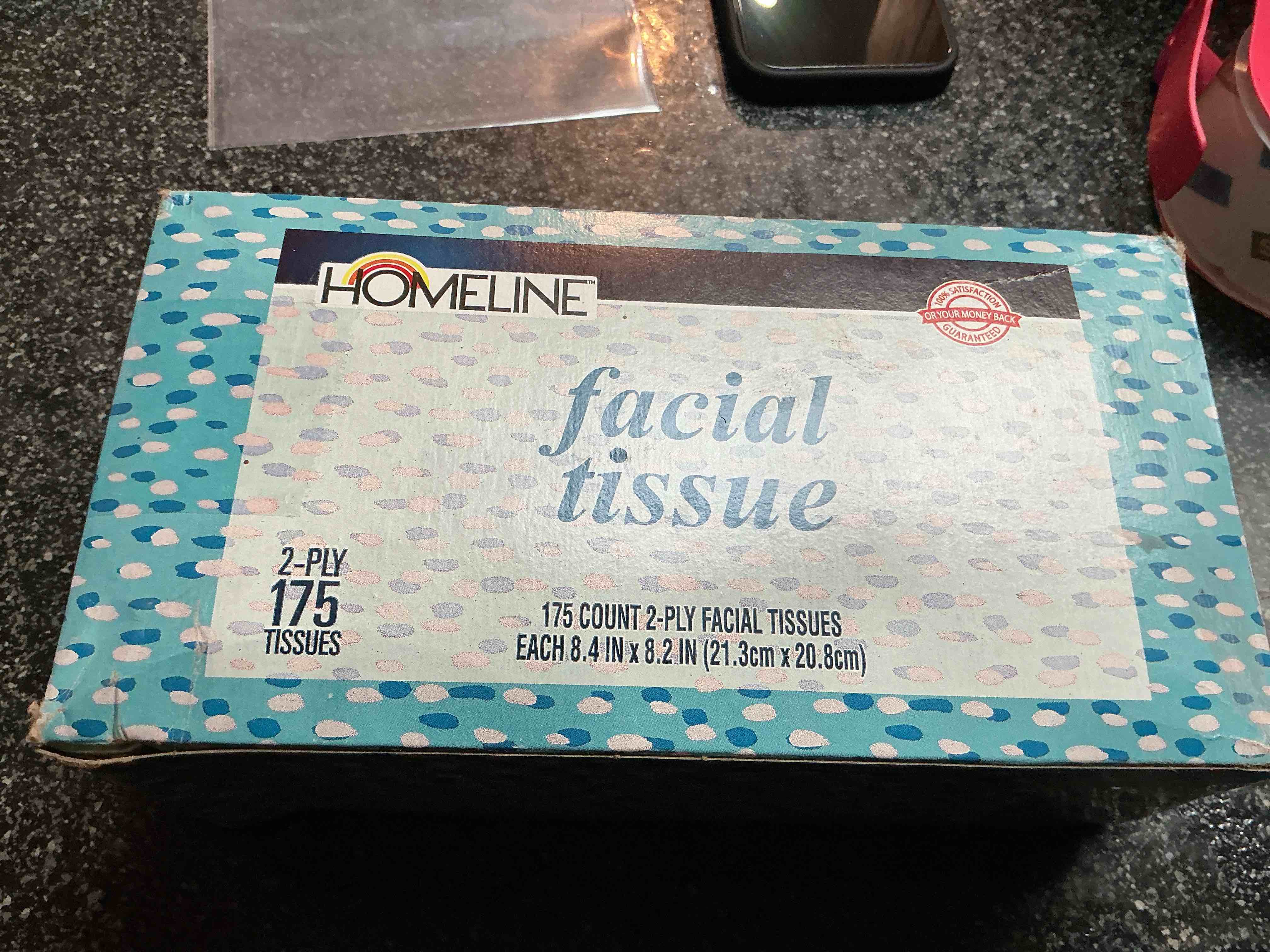 Homeline Facial Tissue 2 Ply 175 Tissues 