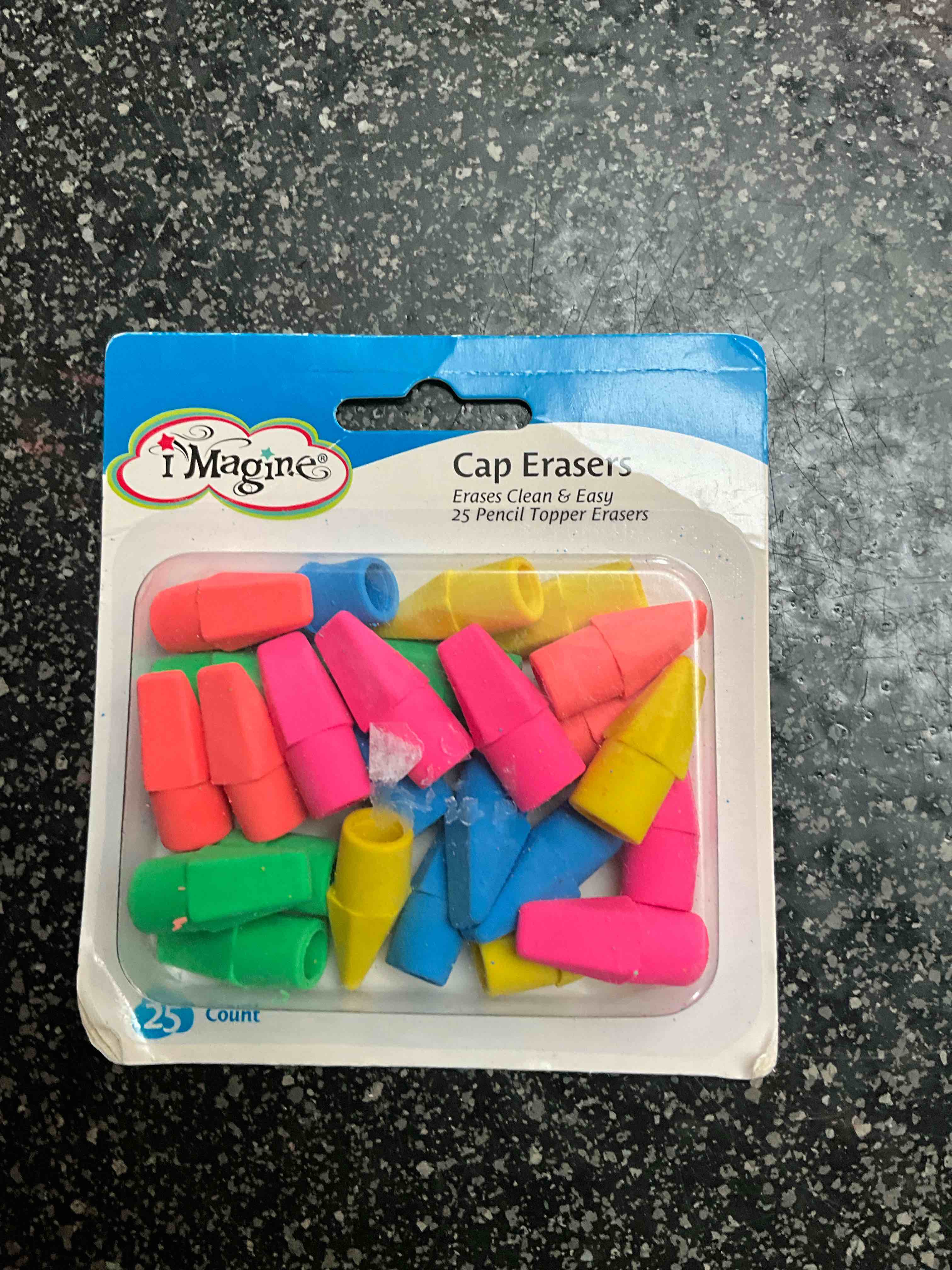 Imagine - Cap Erasers - 25 count 