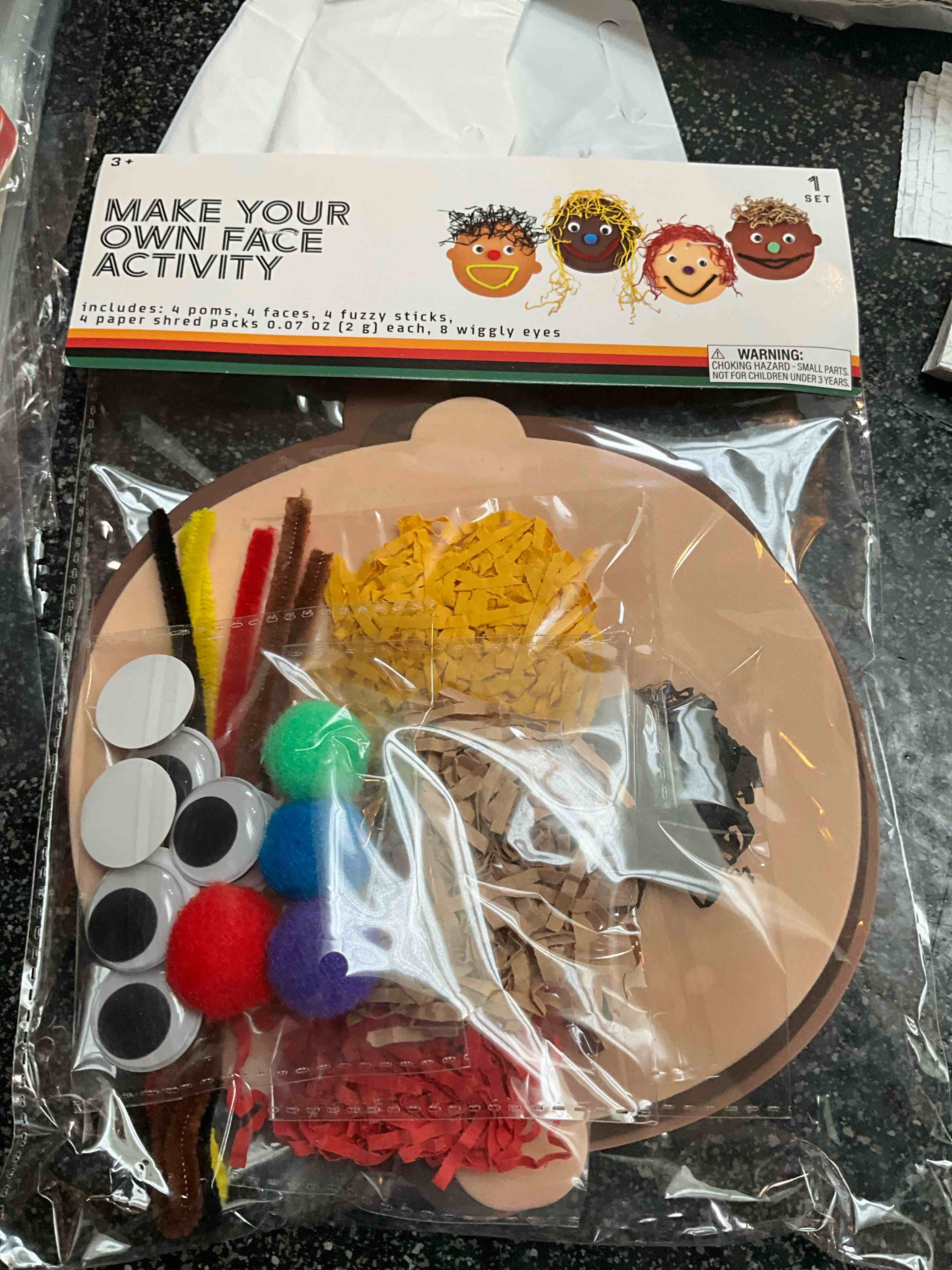 Make Your Own Face Activity - makes 4 