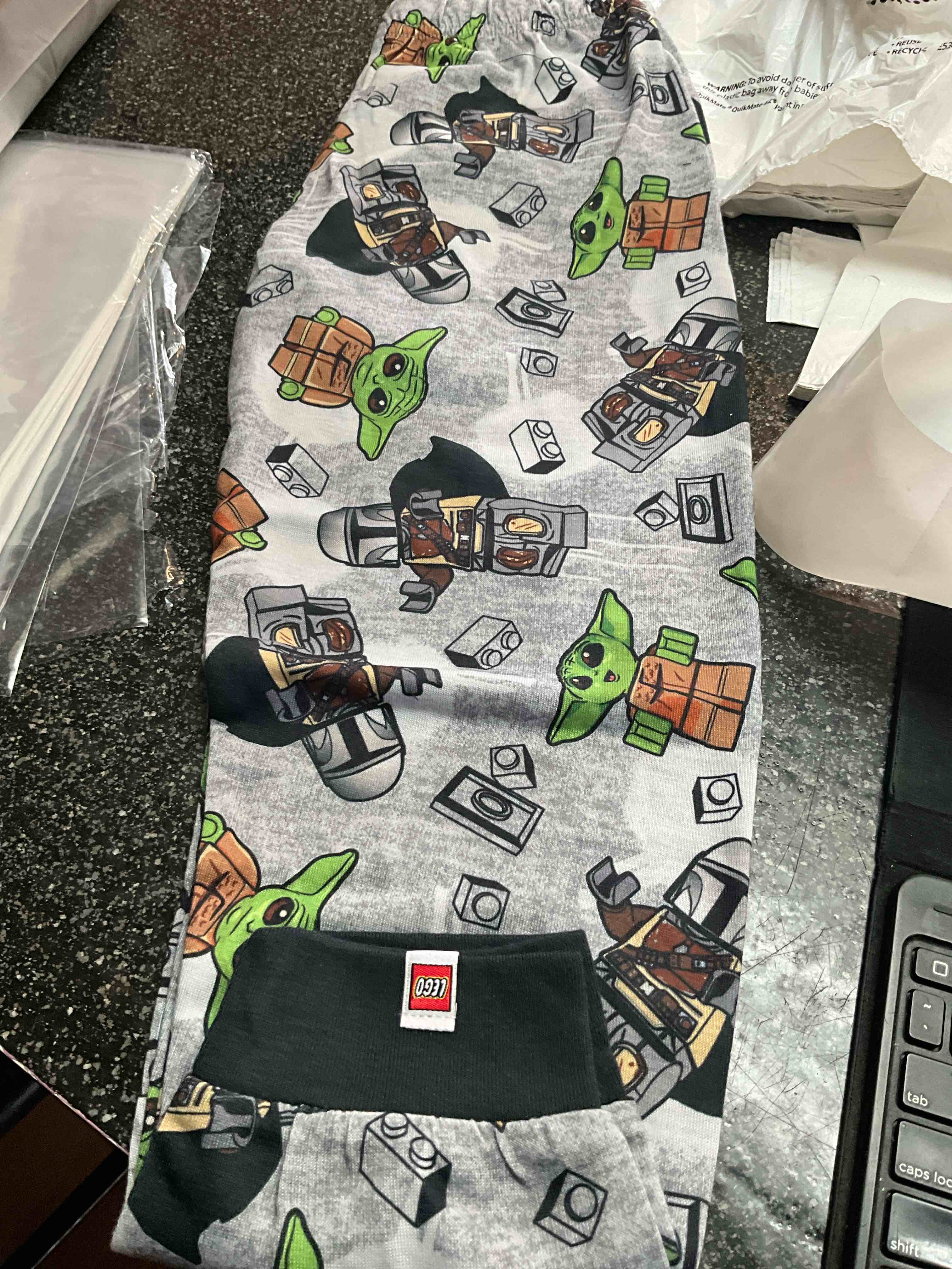 Lego - Star Wars - Mandalorian - Boys - PJ Pants - size 6/7