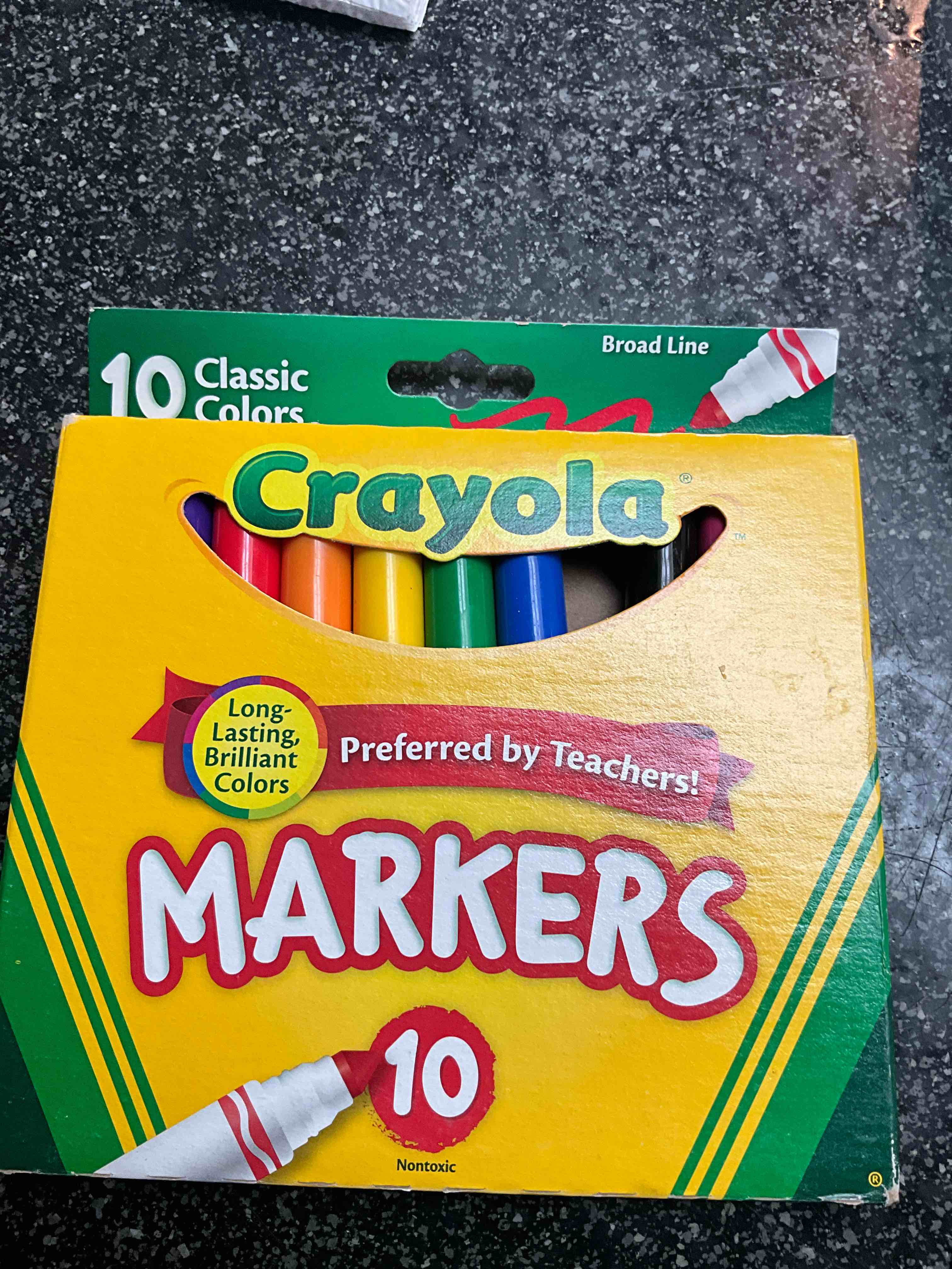 Crayola Broad Line Markers, Classic Colors 10 Each 