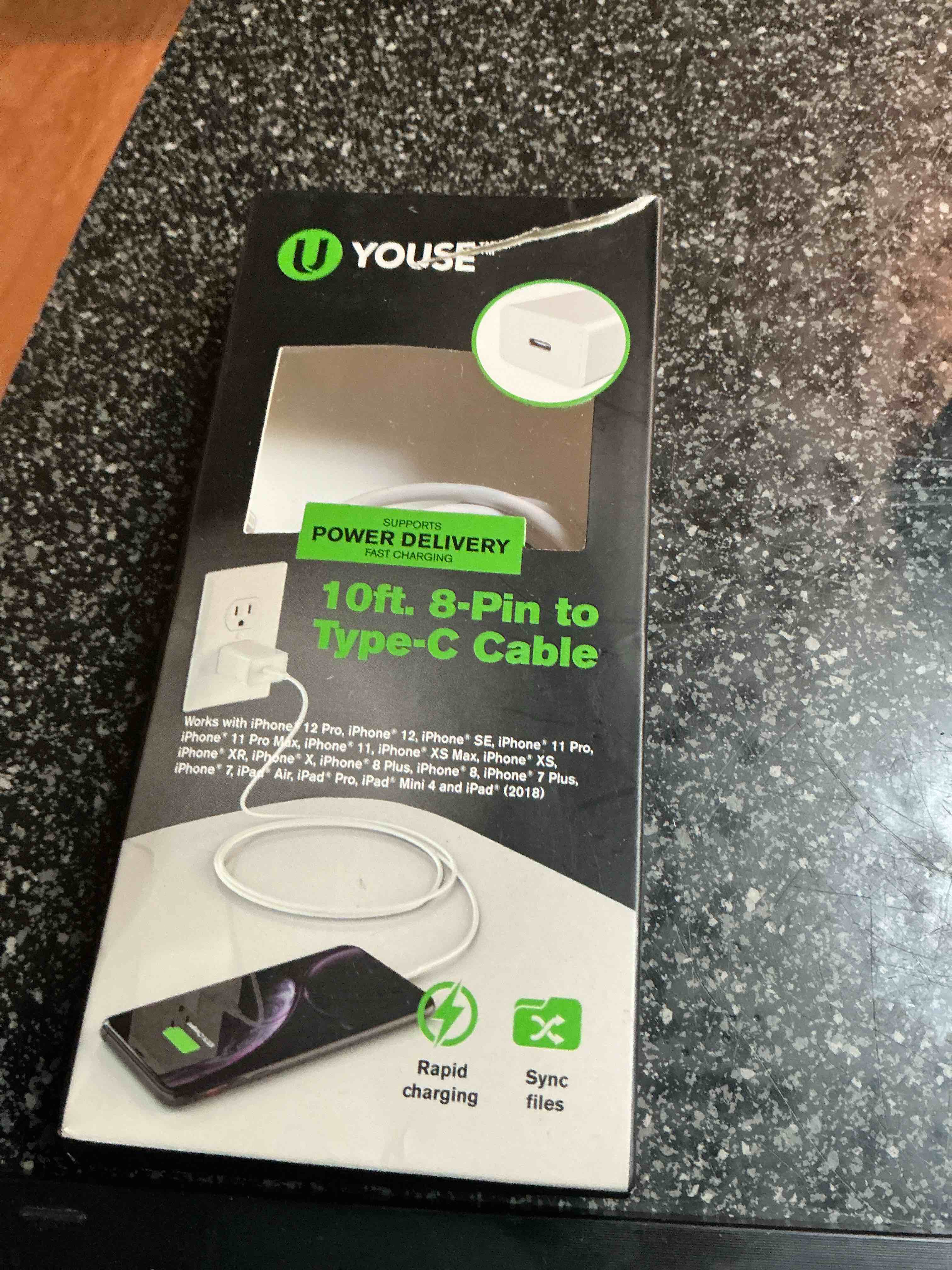 Youse 10 Ft. -Pin To Type -C - Cable 