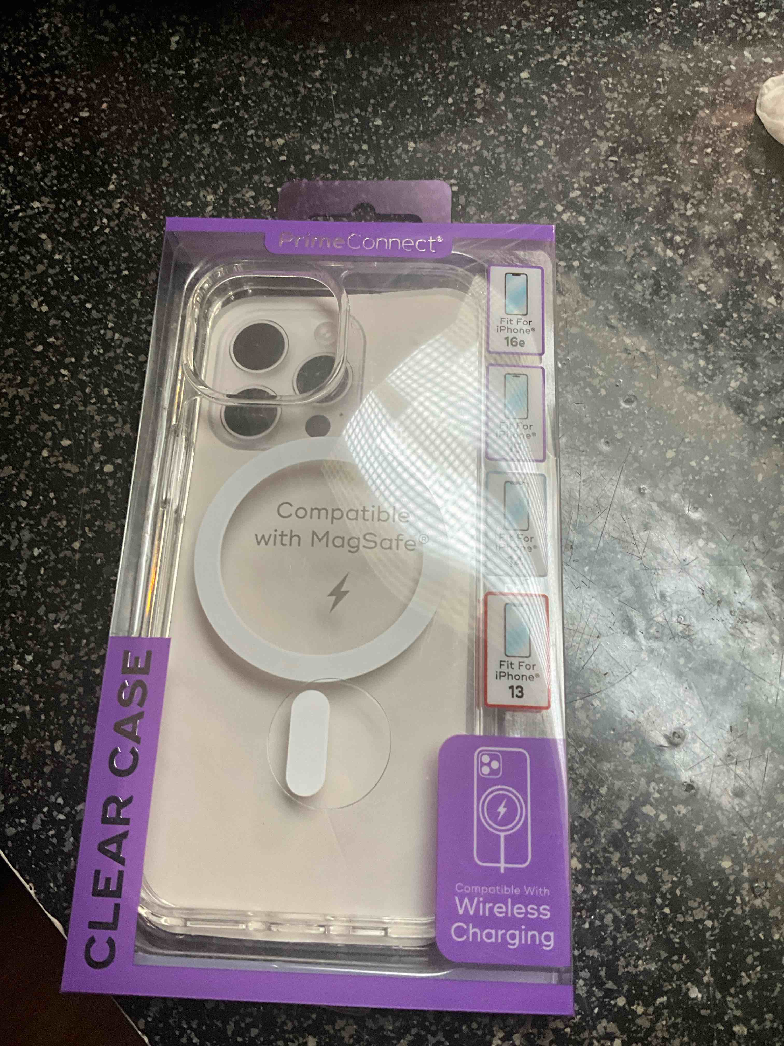 Prime Connect - Clear Case - Wireless Charging - for iPhone - 13/14/15/16e 