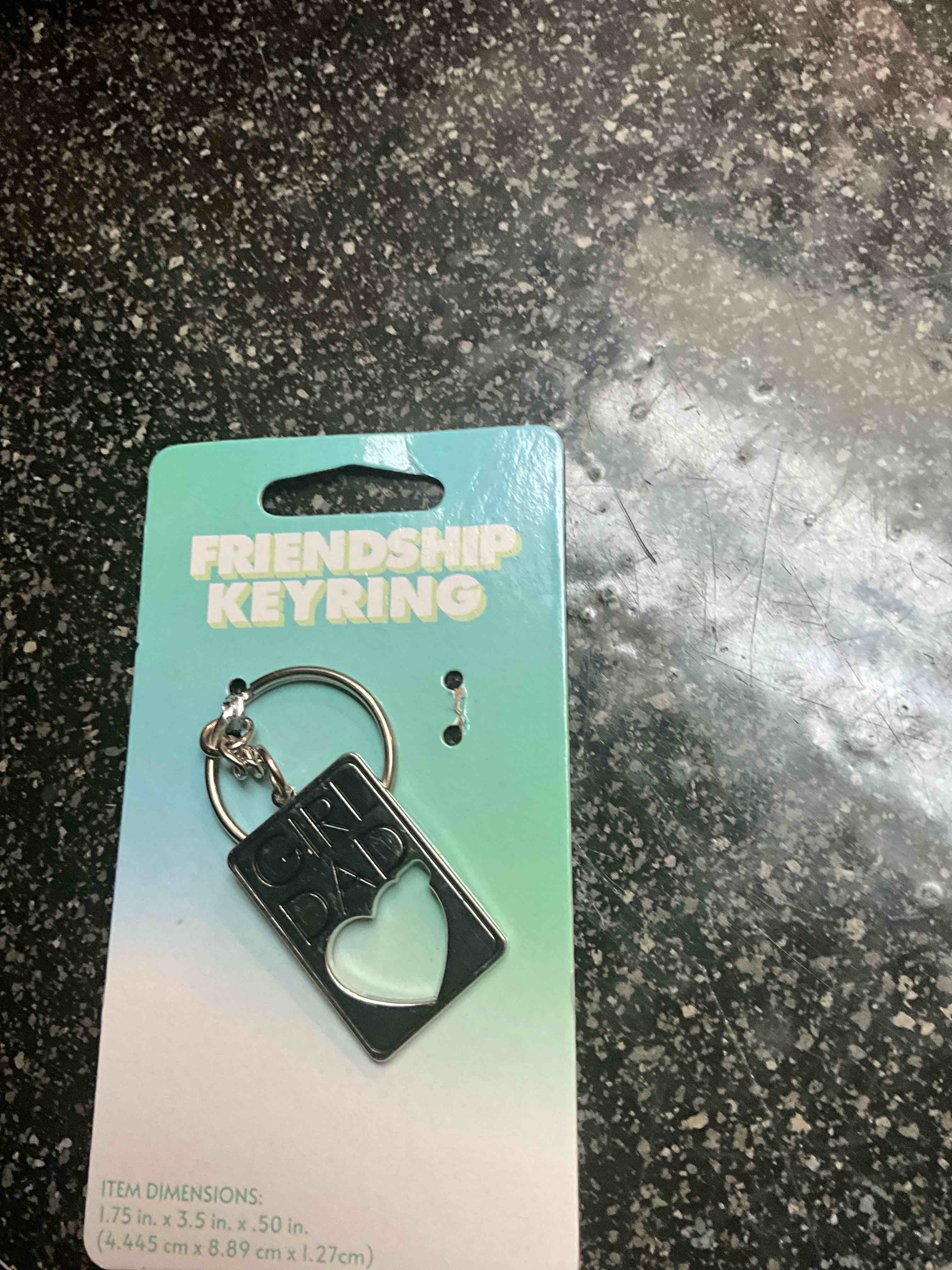 Silver Keyring - 1.75 x 3.5 x .50