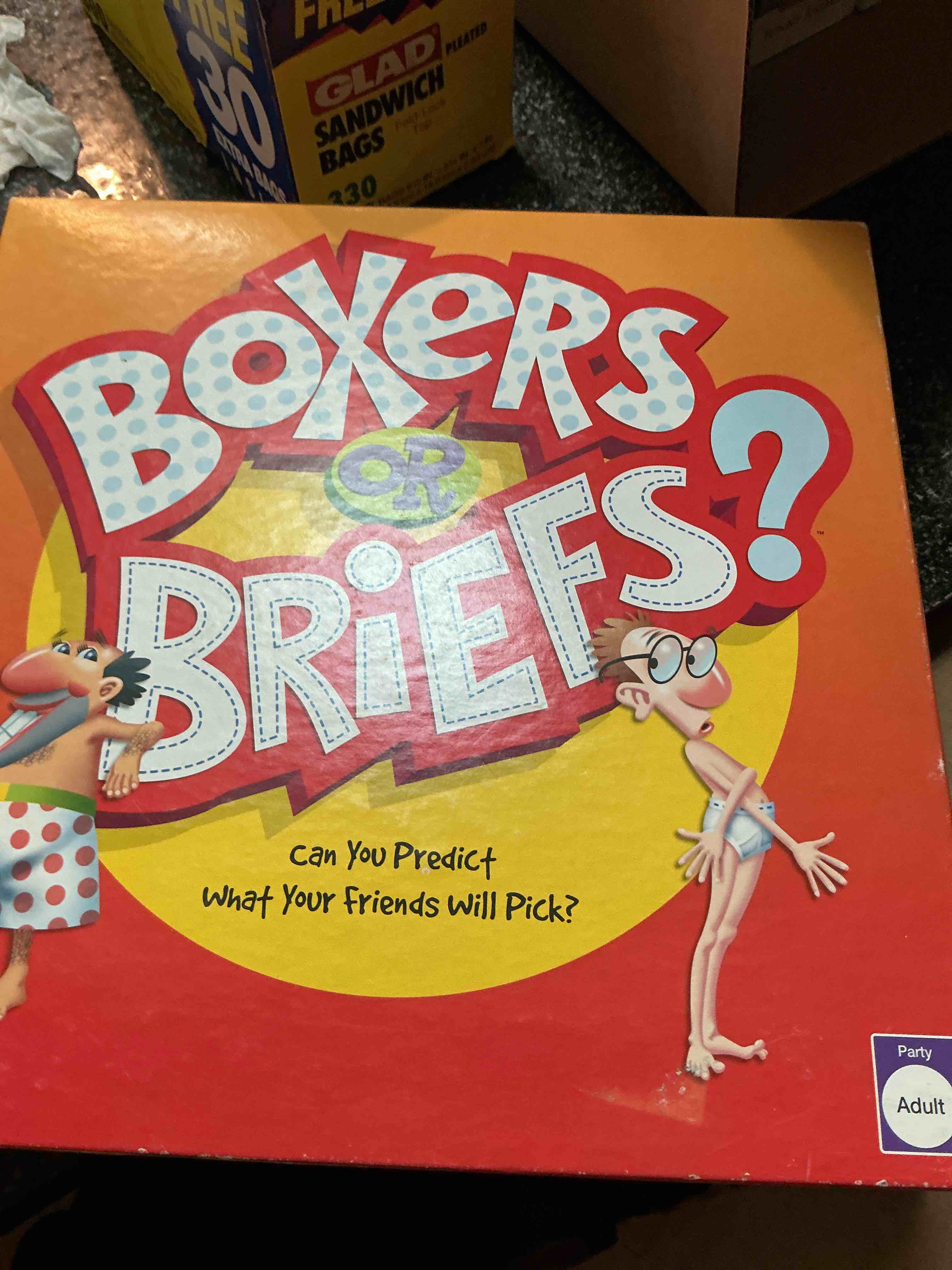 Boxers Or Briefs? Can You Predict What Your Friends Will Pick Game 