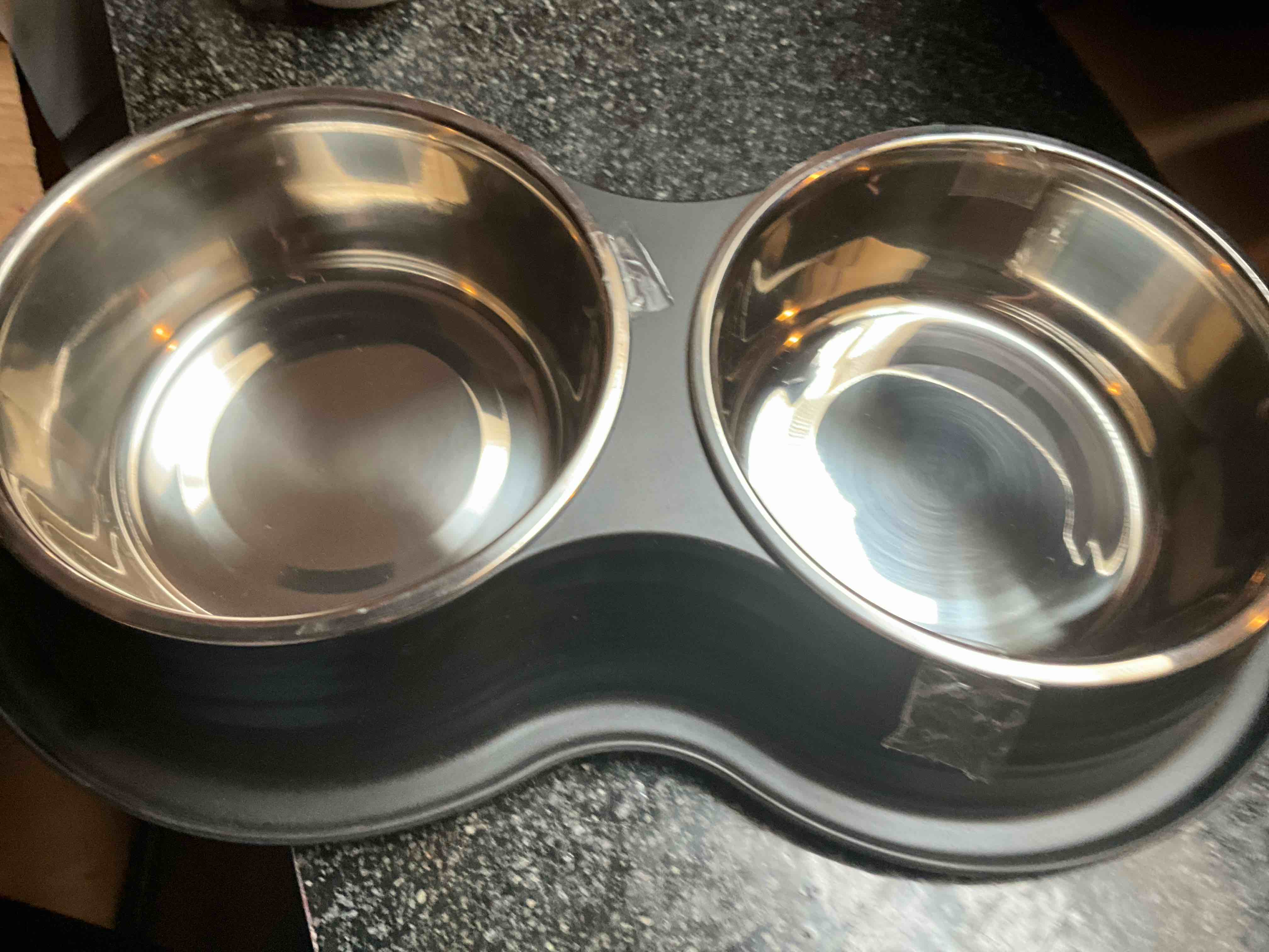 Top Paw - No Mess - Pet - Metal Feeding Dish Holders - 60 oz