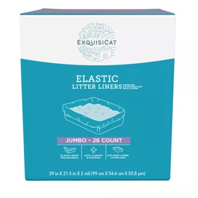 Exquisicat Elastic Litter Liners X - Large. 30 Count