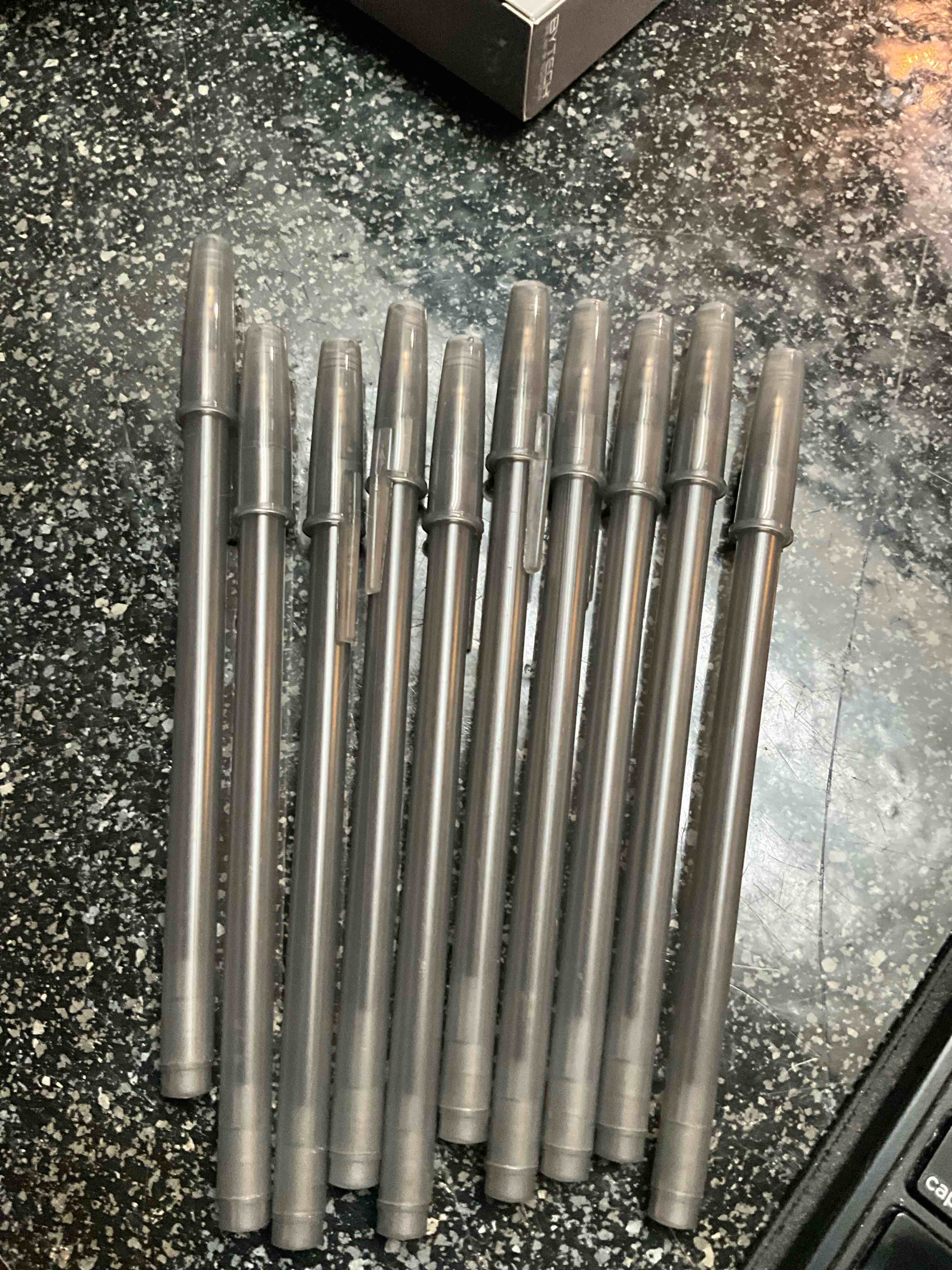 10 Medium Black BallPoint Pens