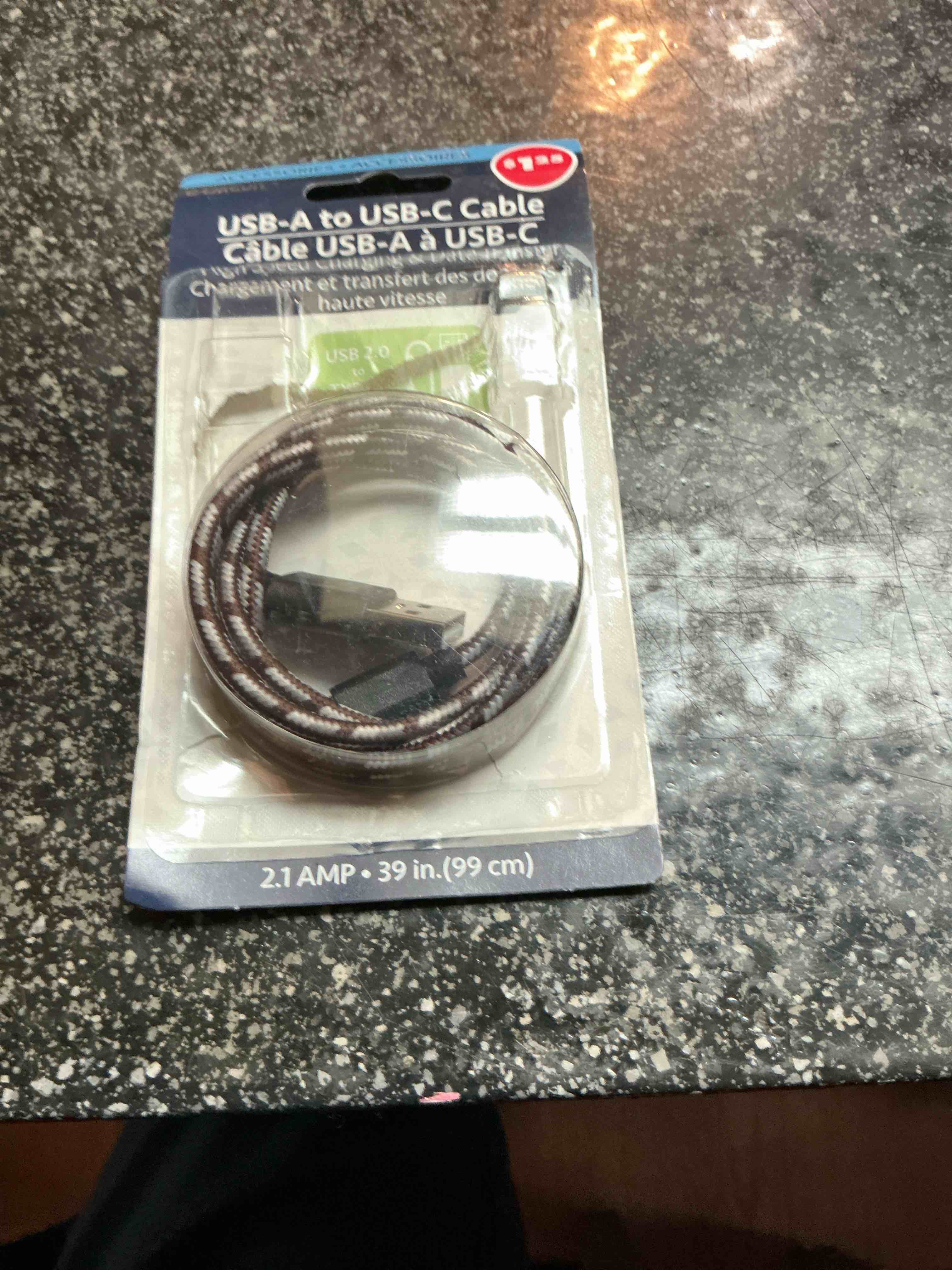 USB -A USB -C Charging Cable 