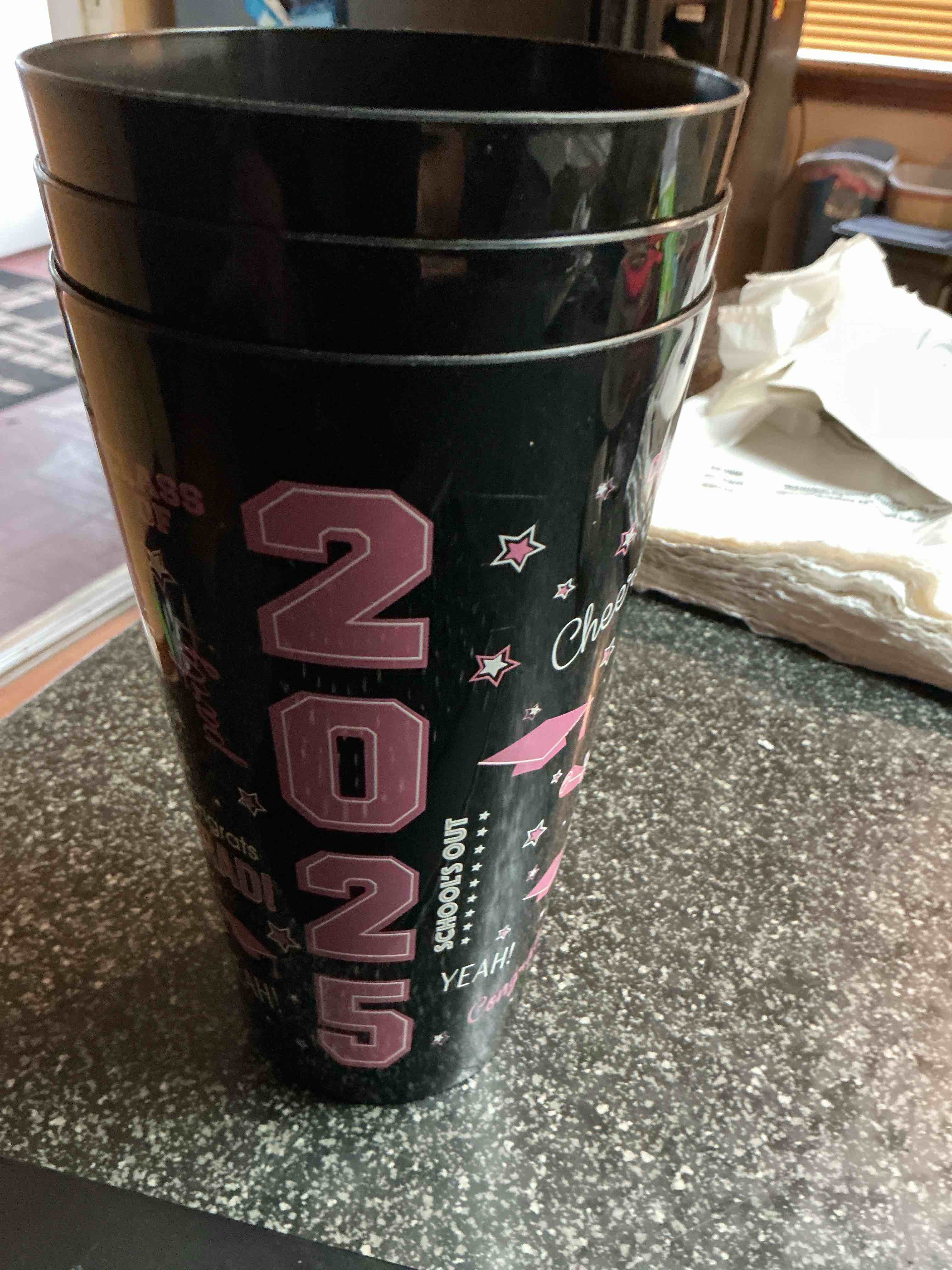2025 Large Black Cups